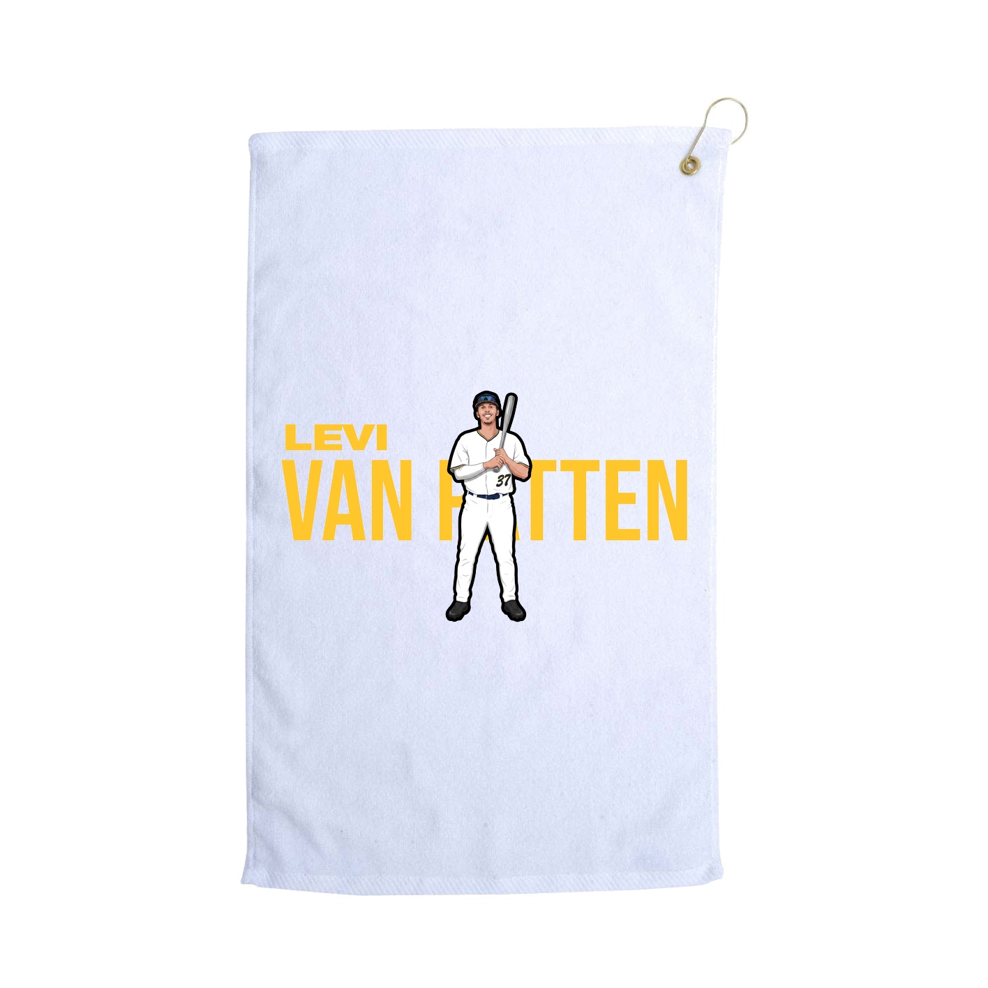 Golf Towel — Player Name in White