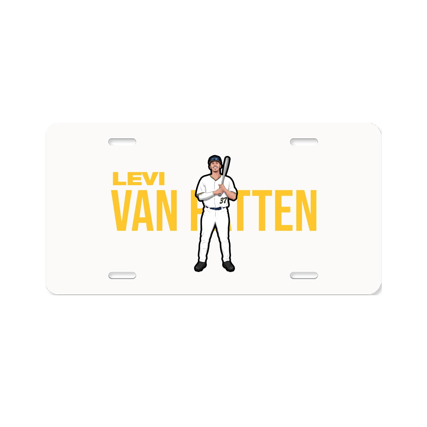 License Plate — Player Name in Classic