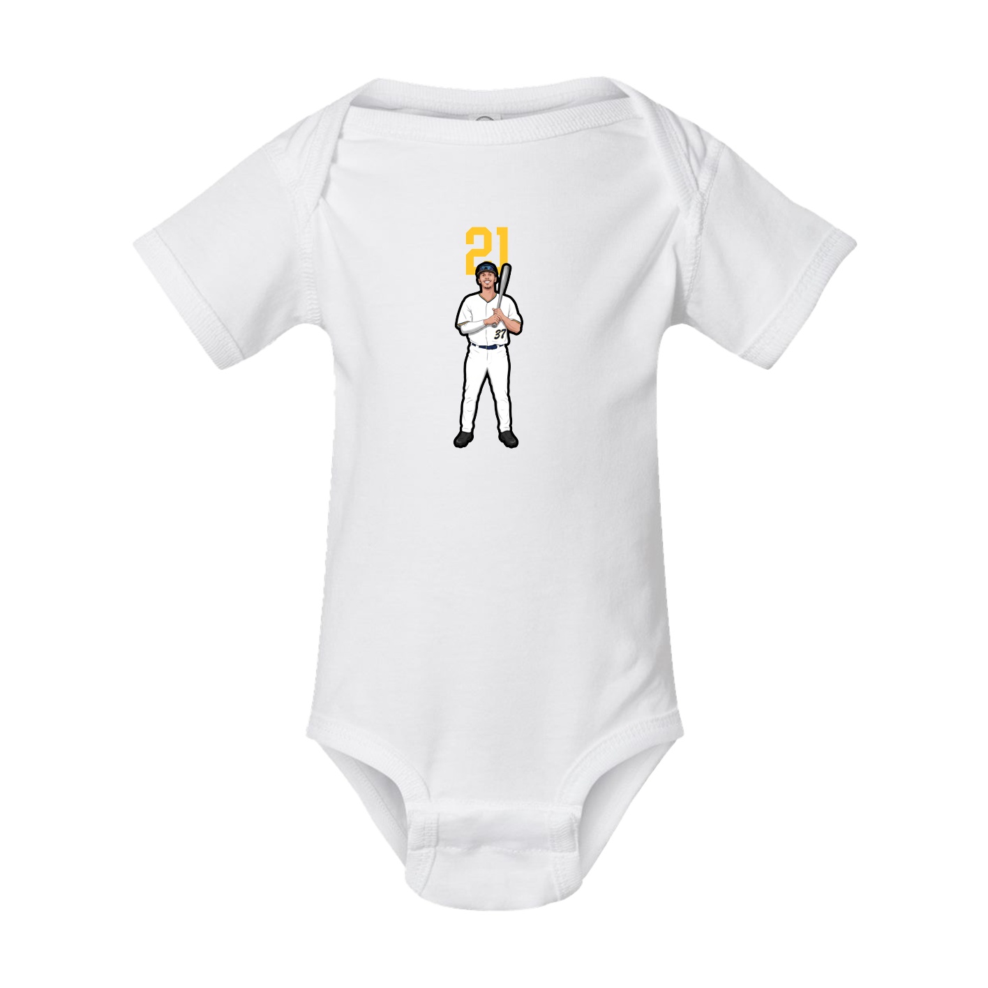 Baby Onesie — Number Top in White