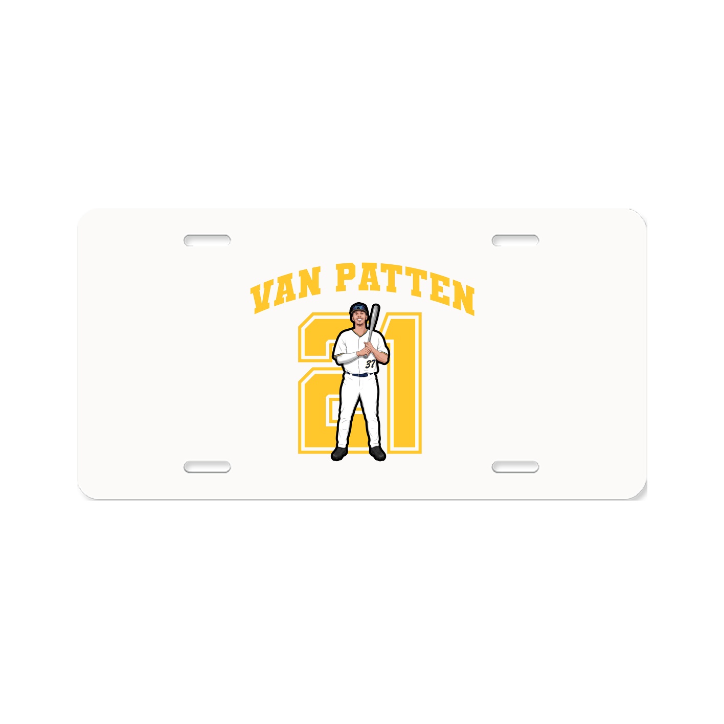 License Plate — Number in Classic
