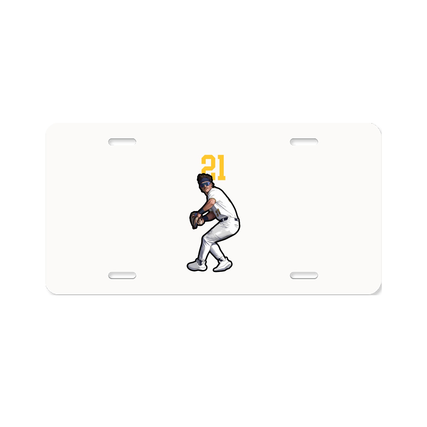 License Plate — Number Top in Classic