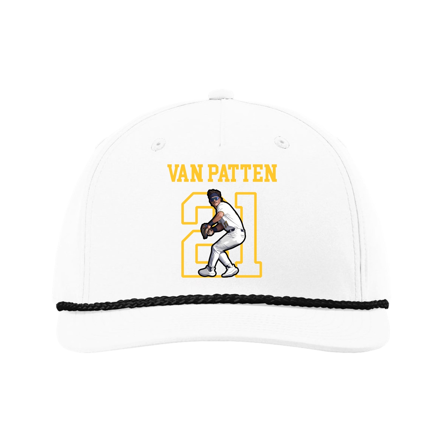 Five-Panel Classic Rope Cap — Shirsey in White
