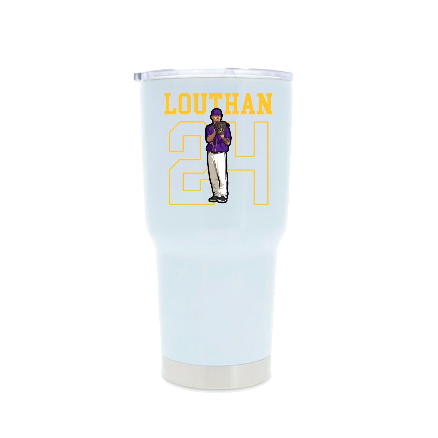 30oz Stainless Steel Tumbler — Shirsey in White
