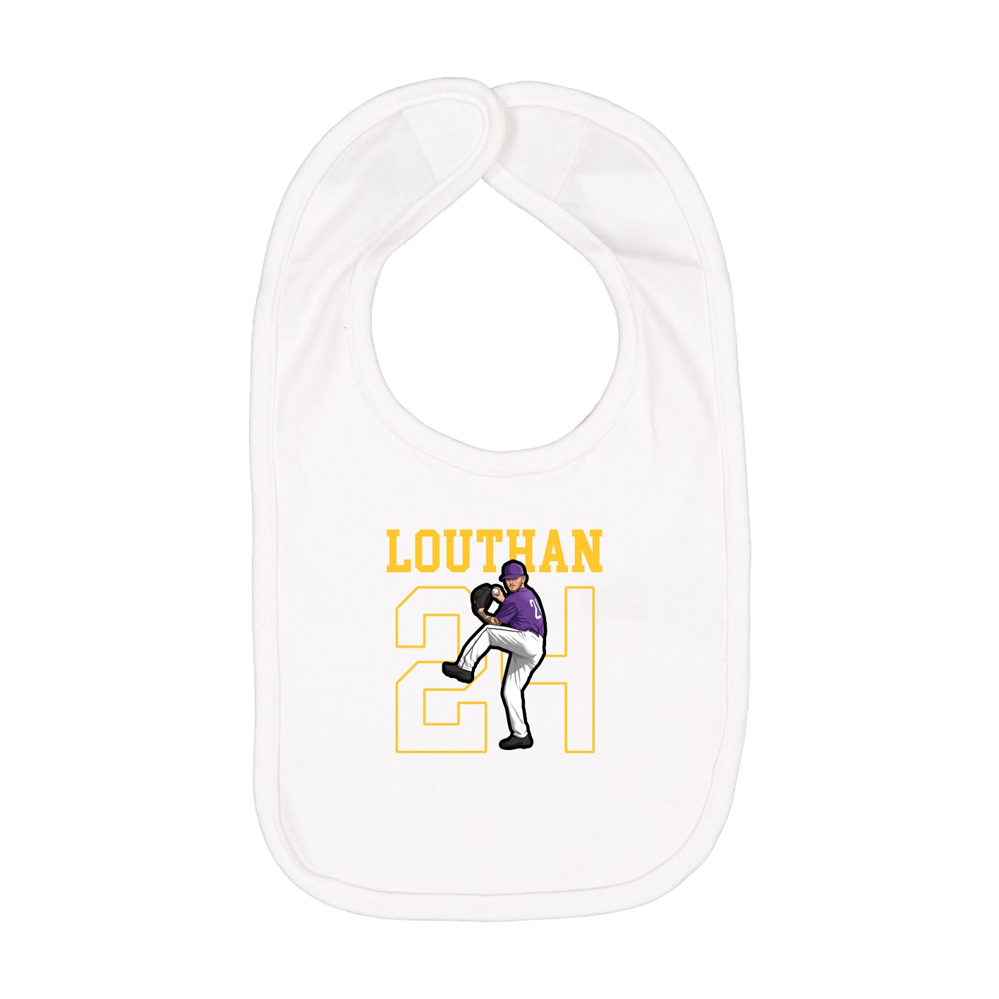 Infant Bib — Shirsey in White