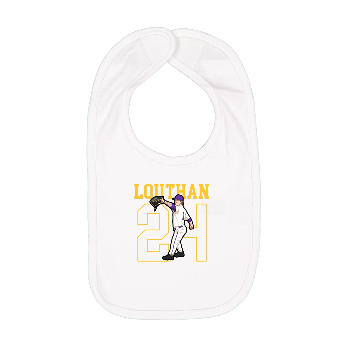 Infant Bib — Shirsey in White