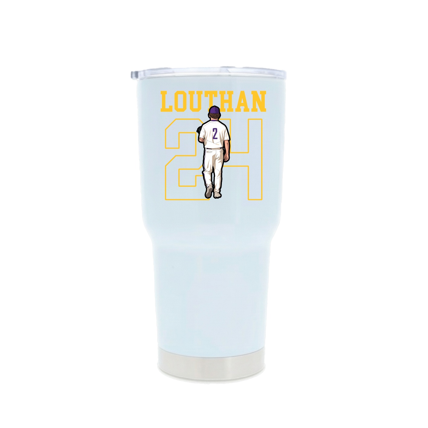 30oz Stainless Steel Tumbler — Shirsey in White