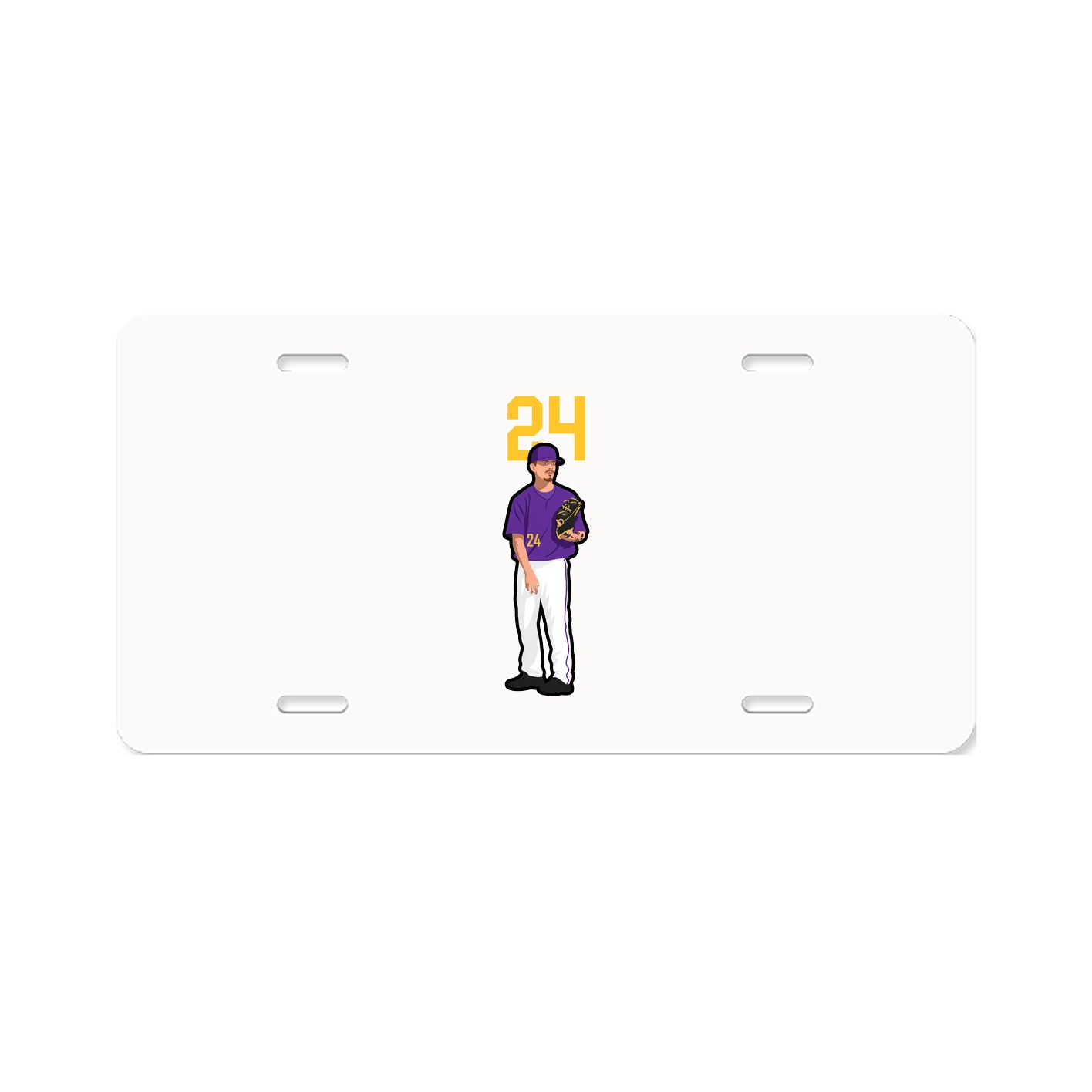 License Plate — Number Top in Classic
