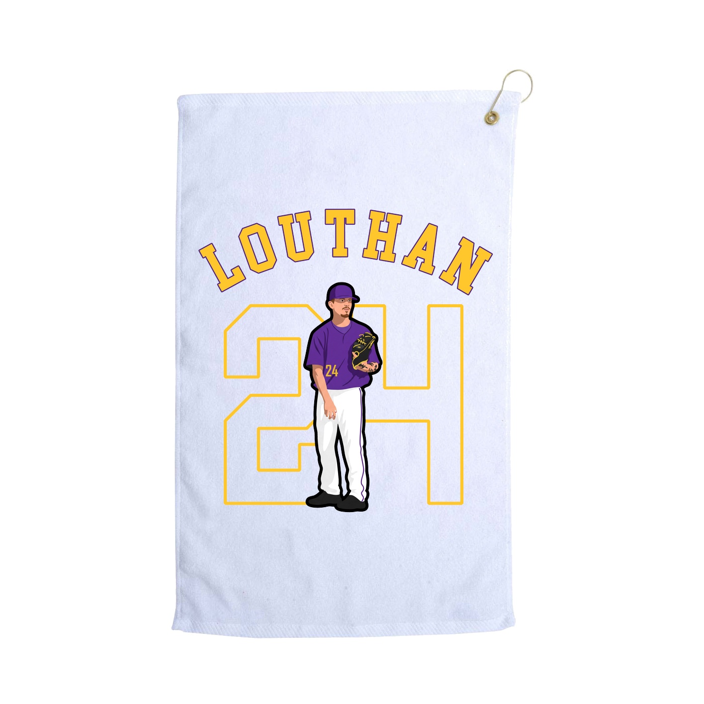 Golf Towel — Shirsey Arch in White