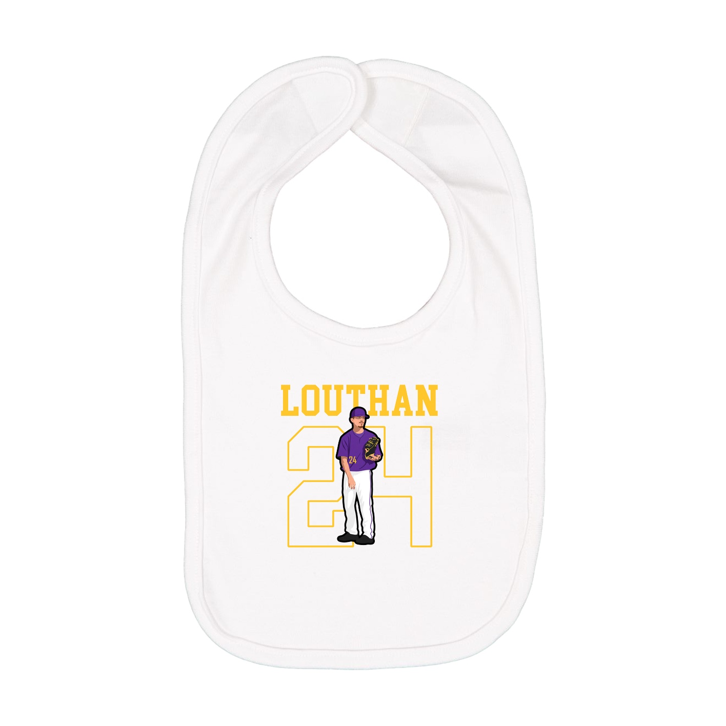 Infant Bib — Shirsey in White