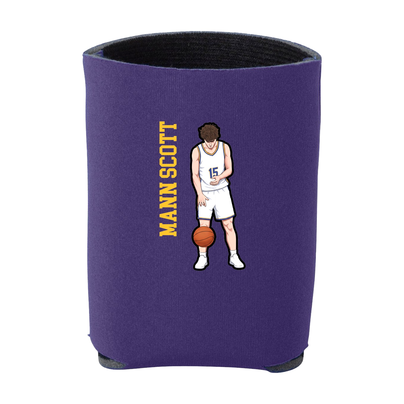 Can Holder — Name Vertical in Purple