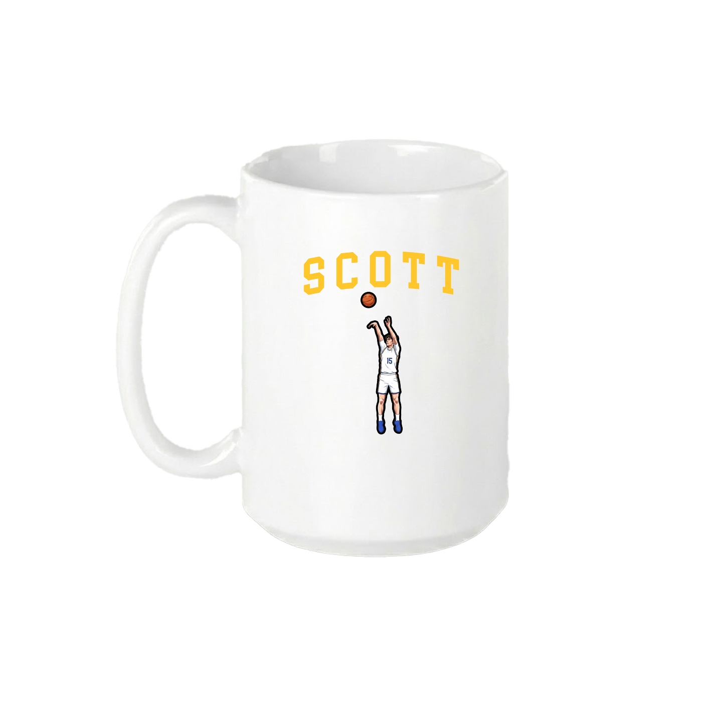 15oz Coffee Mug — Shirsey in White
