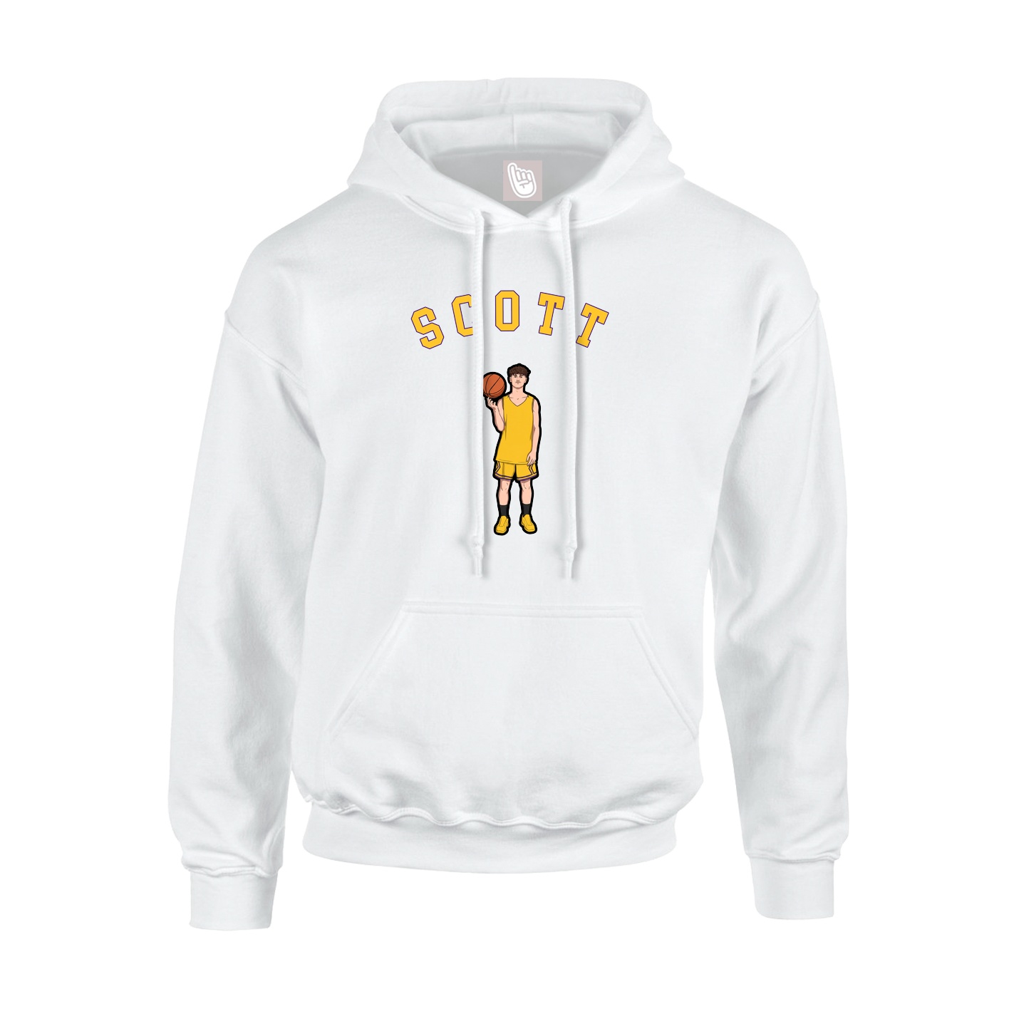 Youth Hoodie — Shirsey Arch in White
