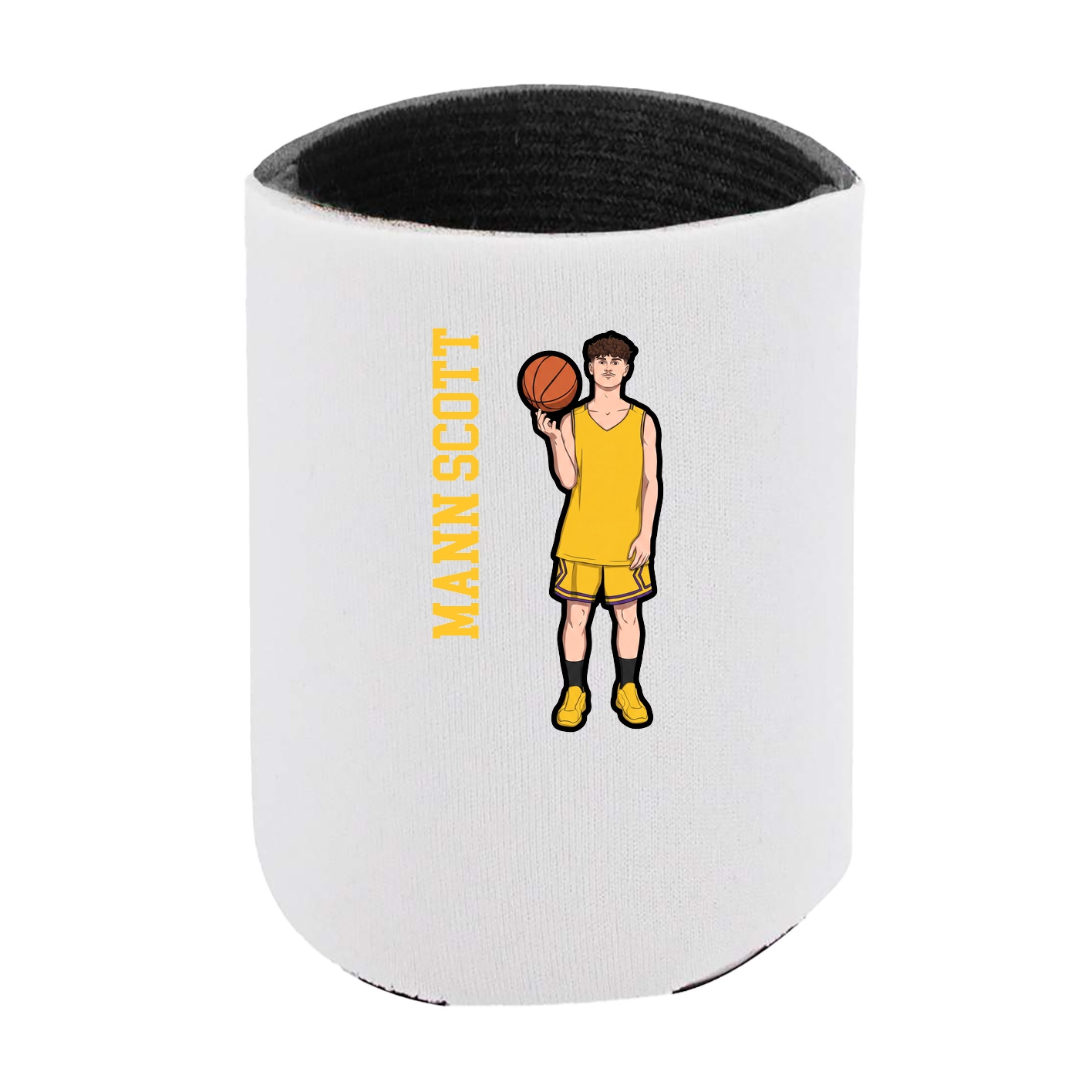 Can Holder — Name Vertical in White