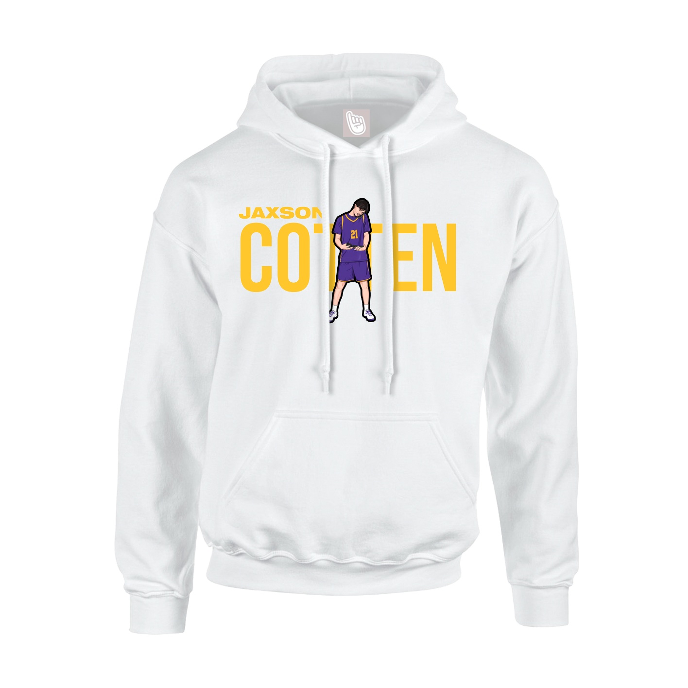 Hoodie — Player Name in White