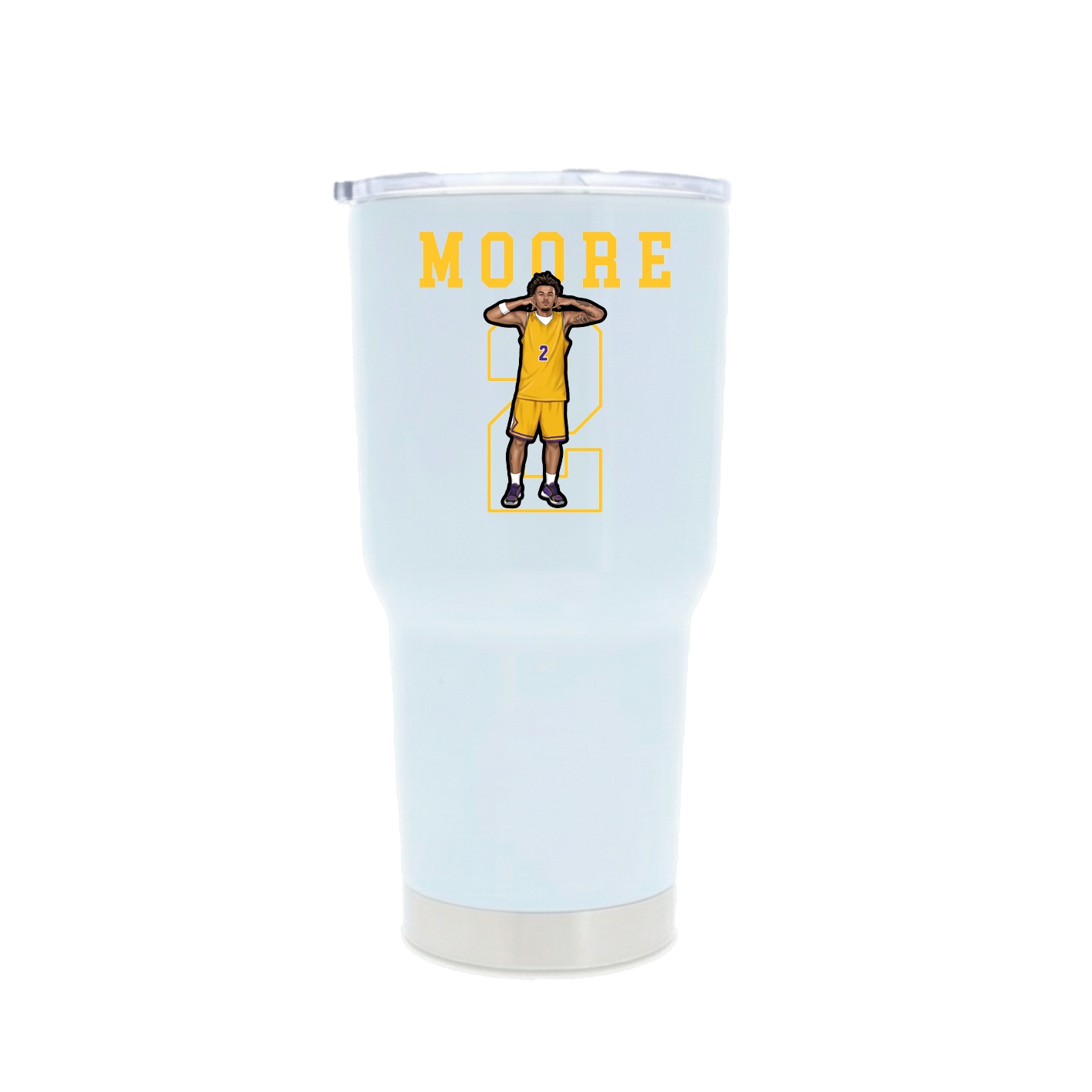 30oz Stainless Steel Tumbler — Shirsey in White