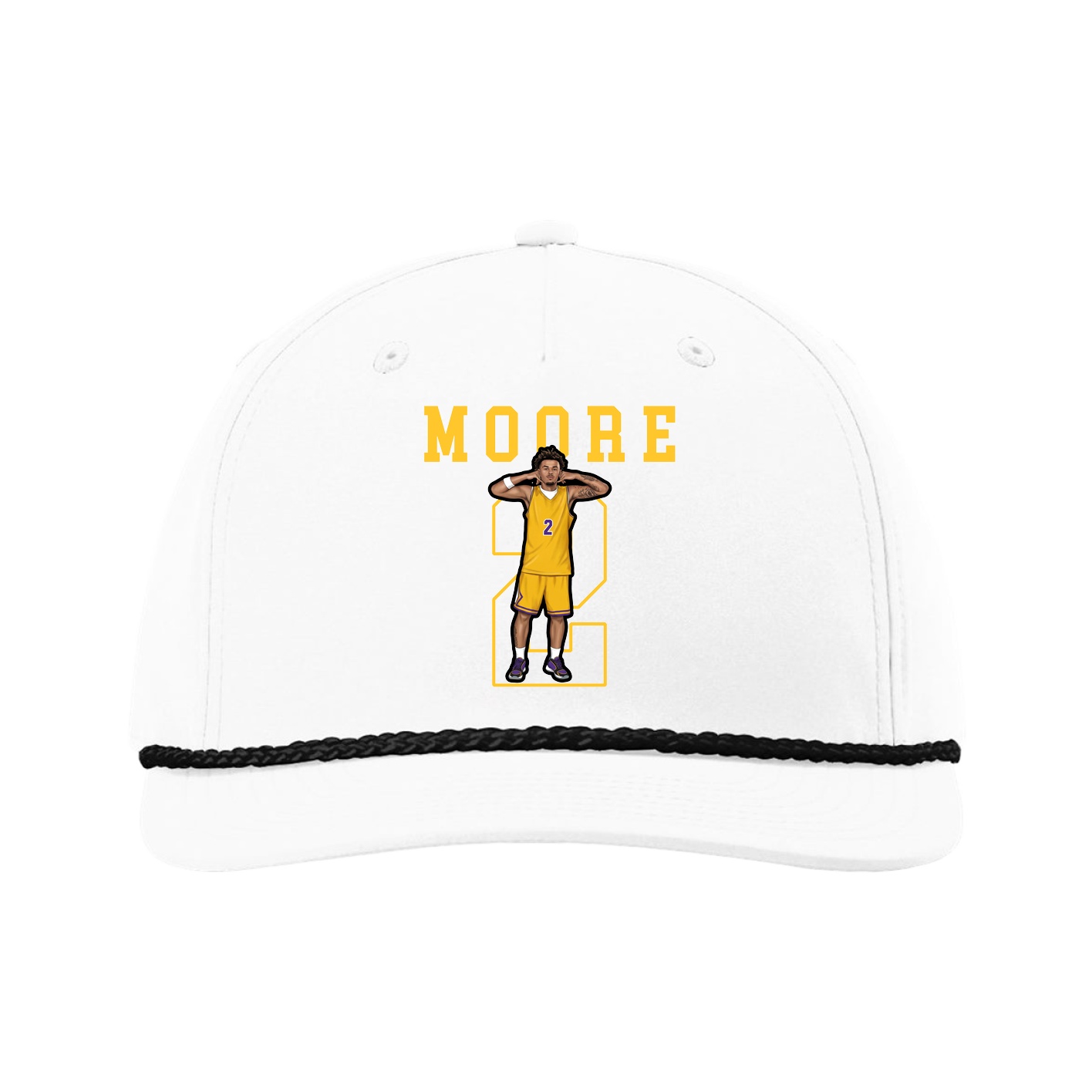Five-Panel Classic Rope Cap — Shirsey in White