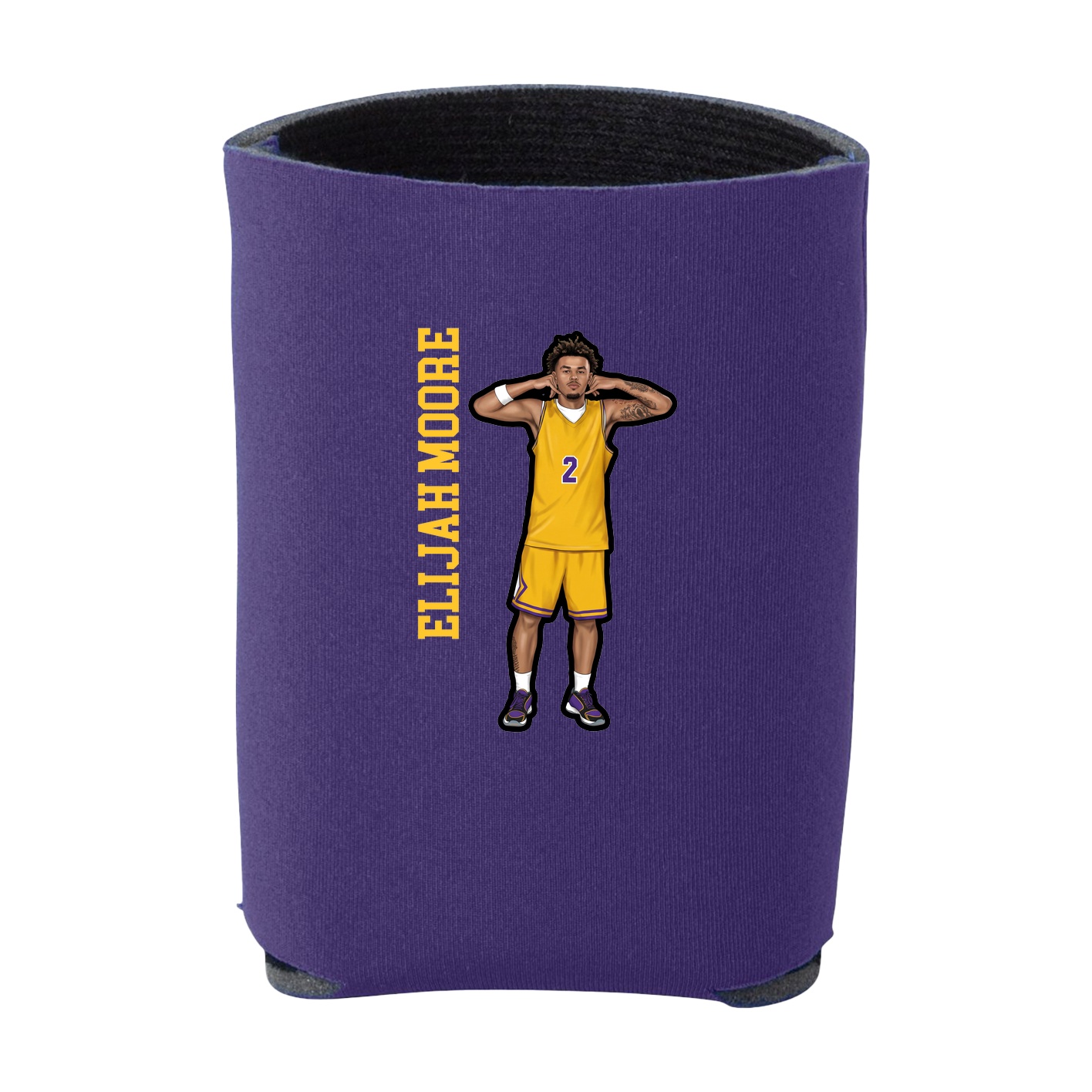 Can Holder — Name Vertical in Purple