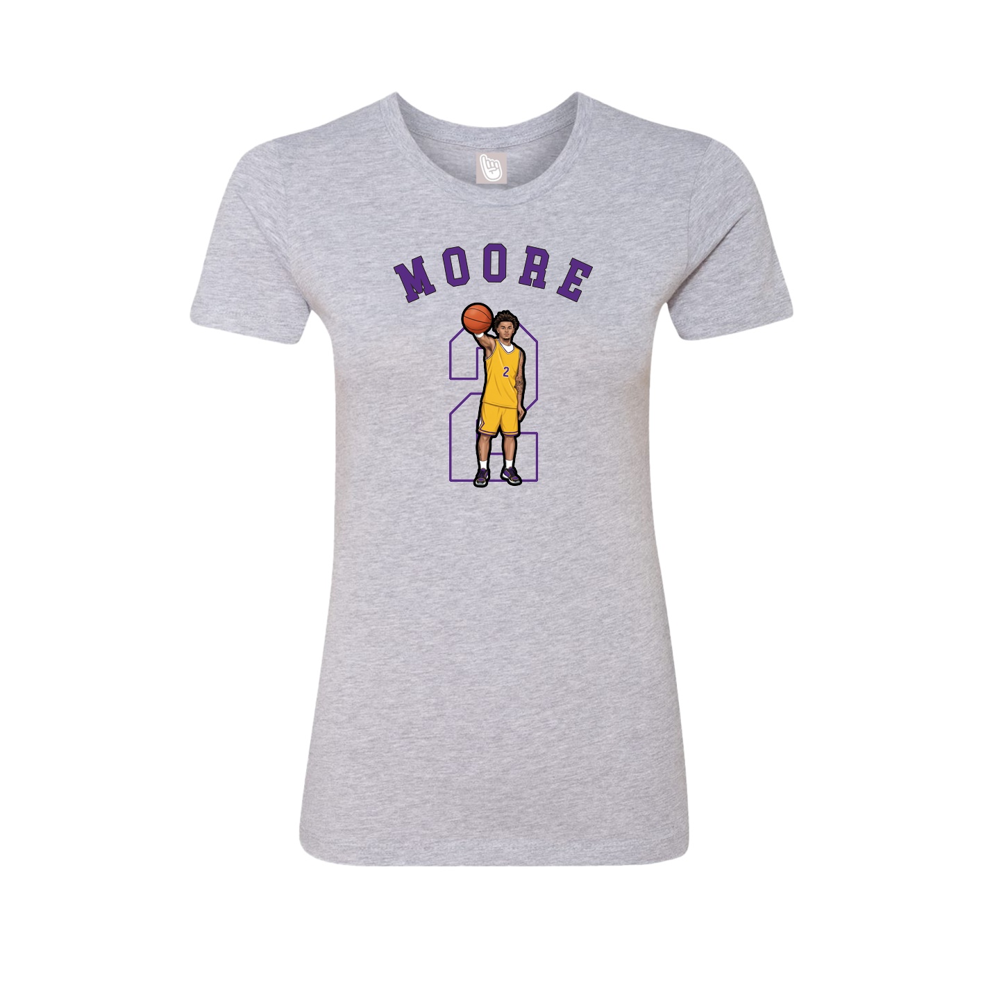 Fitted Women's Tee — Shirsey Arch in Grey
