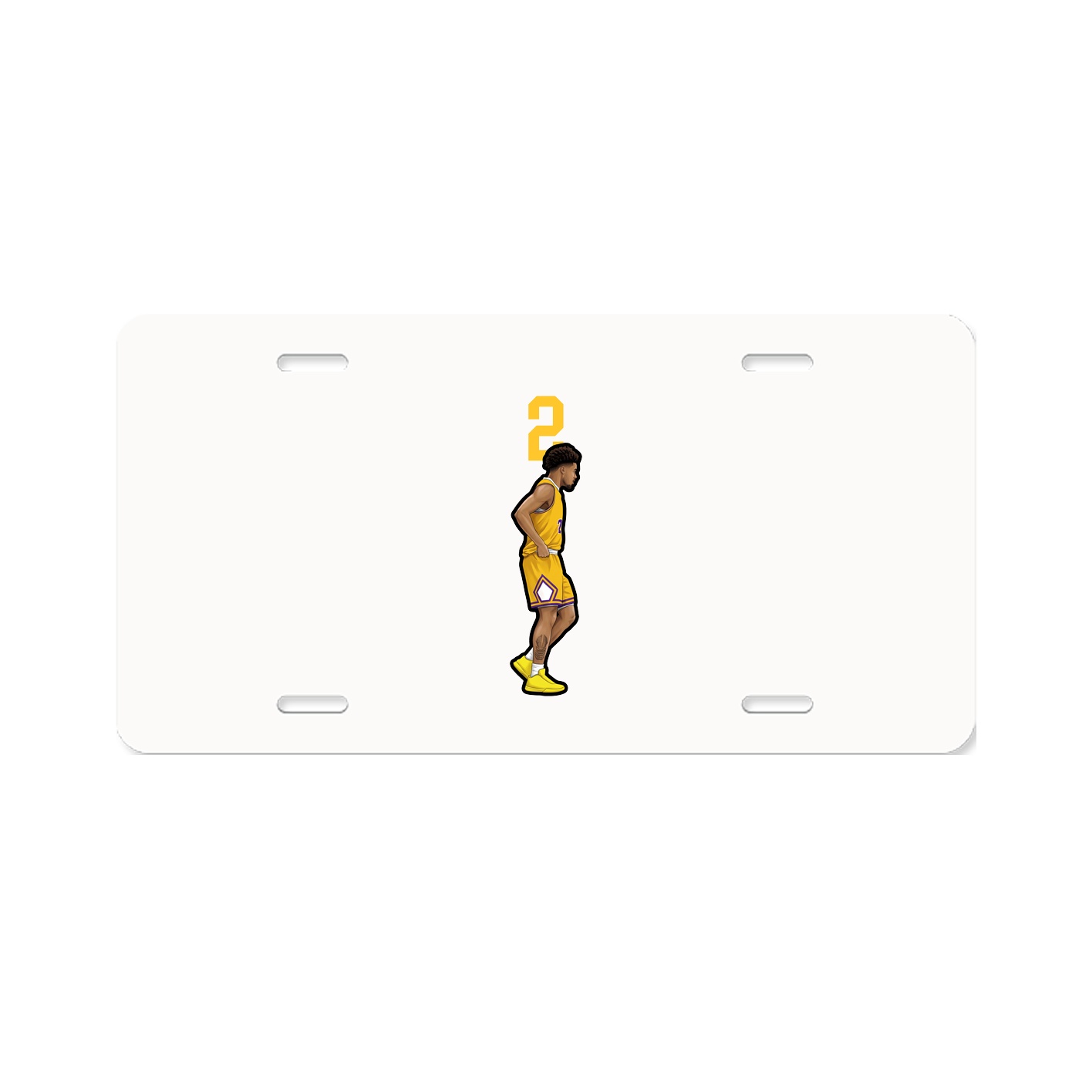License Plate — Number Top in Classic