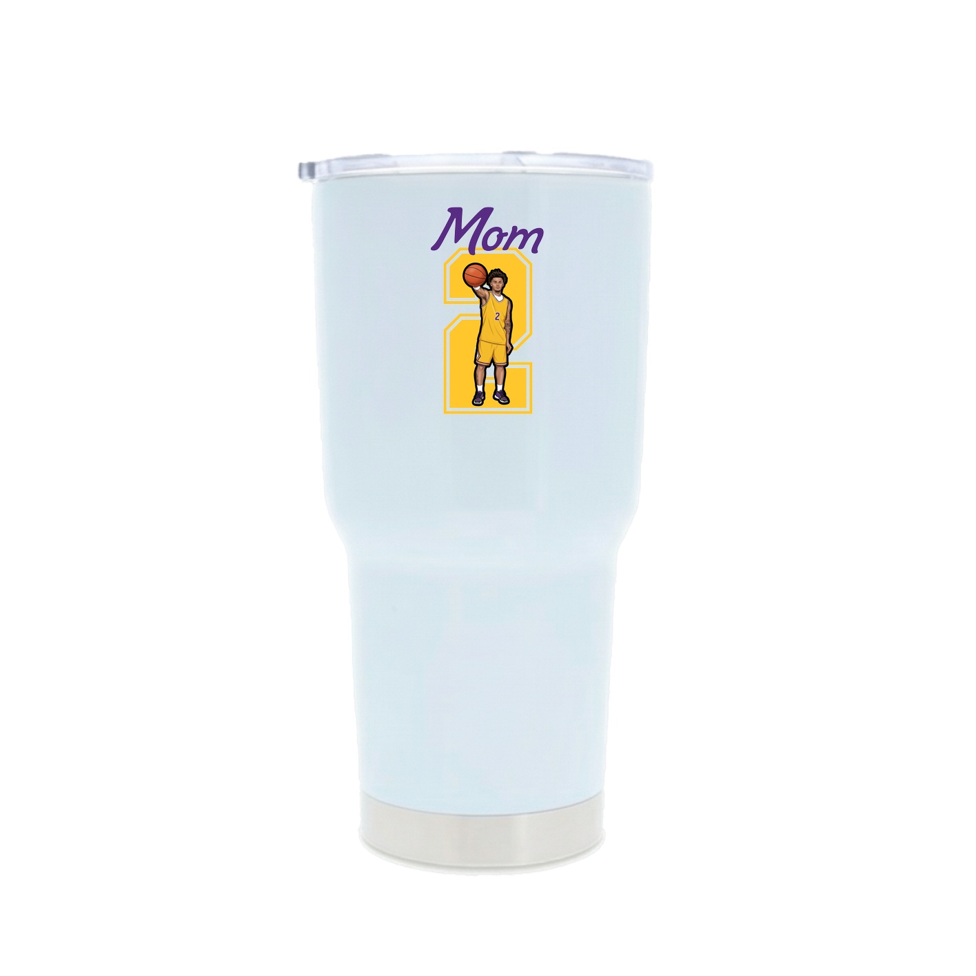 30oz Stainless Steel Tumbler — Mothers Day Shirsey in White