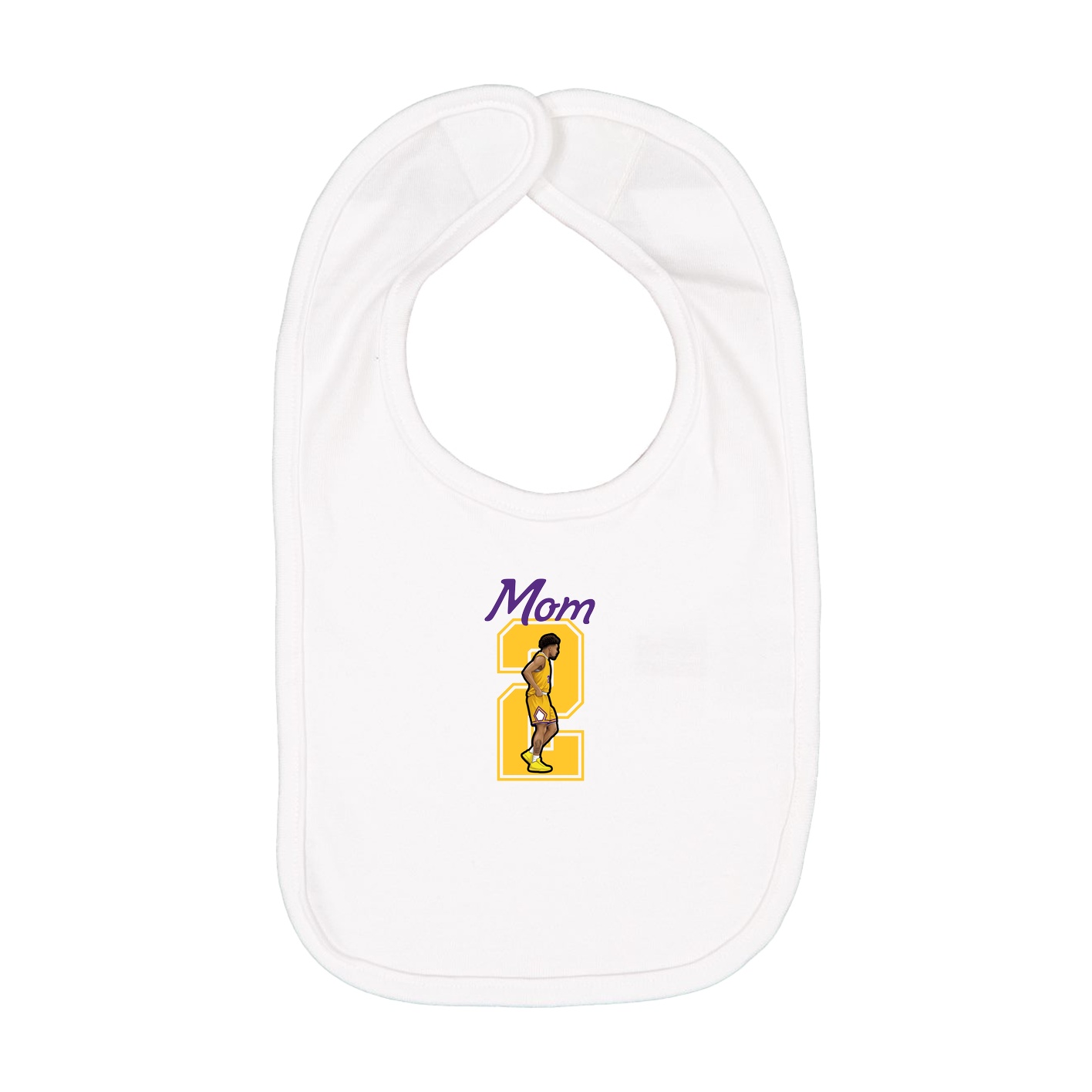 Infant Bib — Mothers Day Shirsey in White