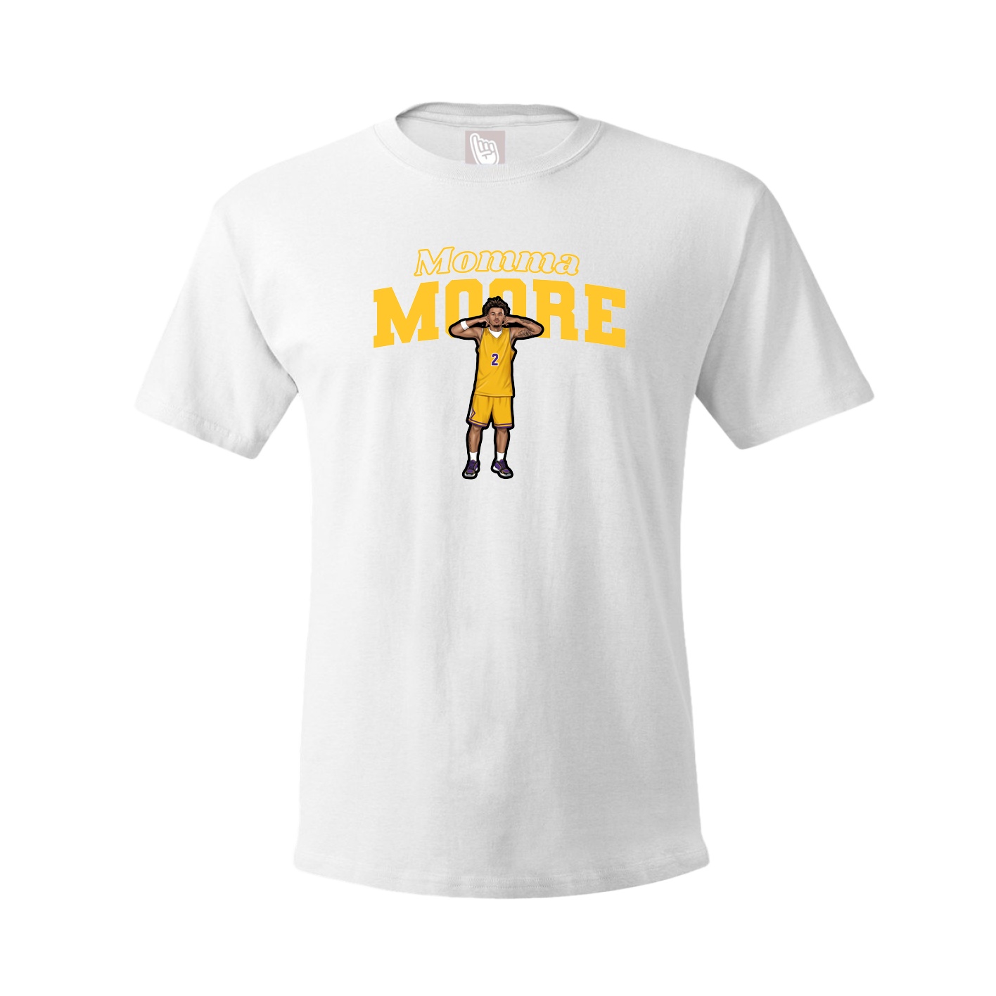Youth Tee — Mothers Day Block in White