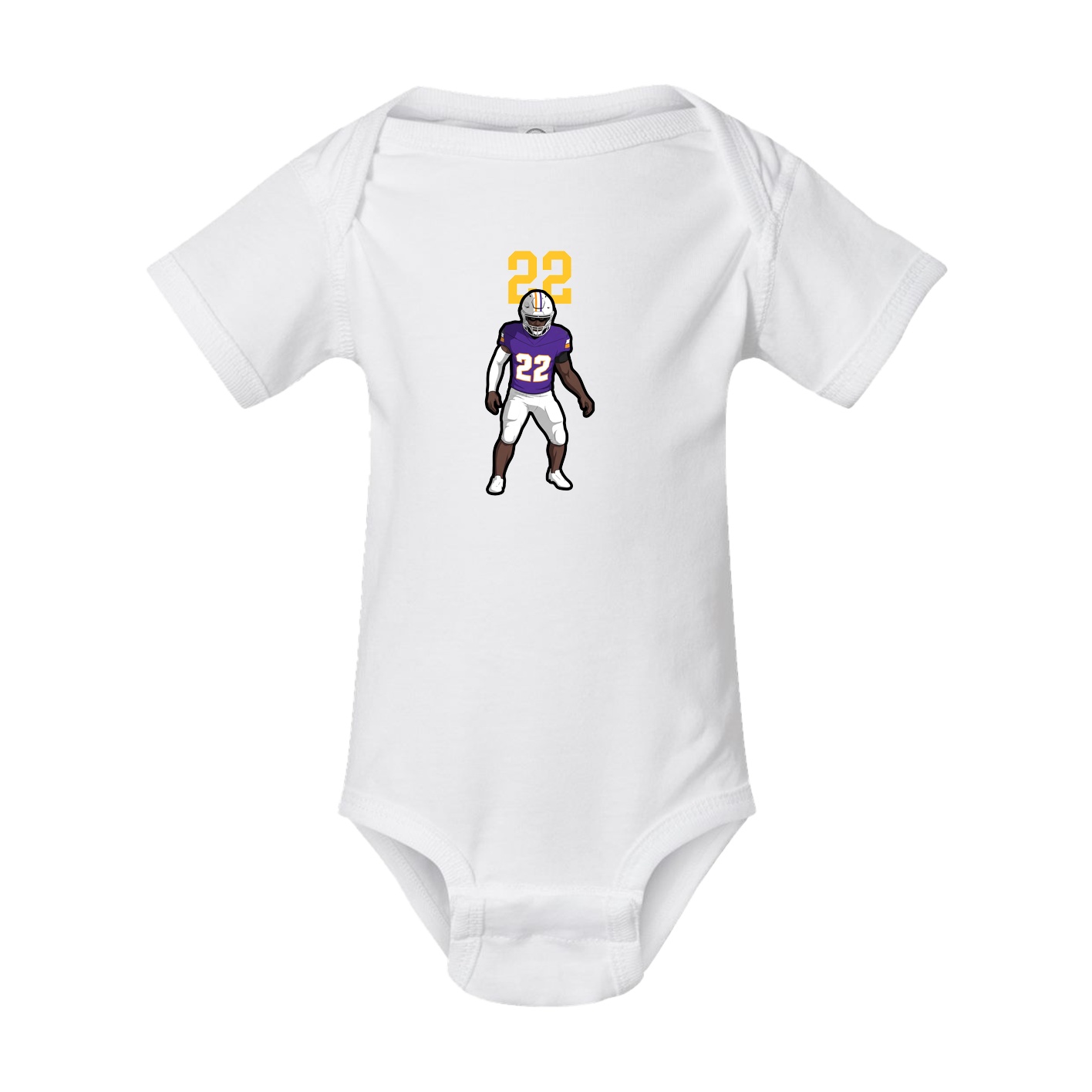 Baby Onesie — Number Top in White