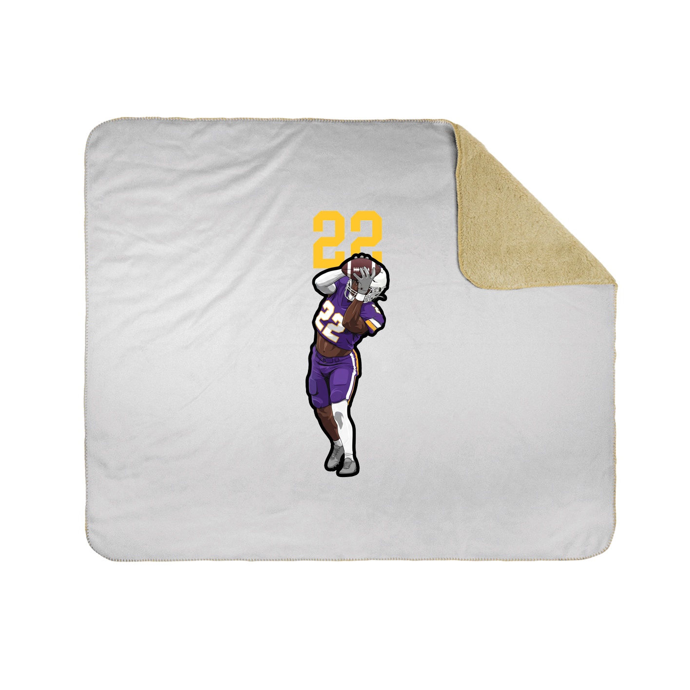 Throw Blanket — Number Top in White