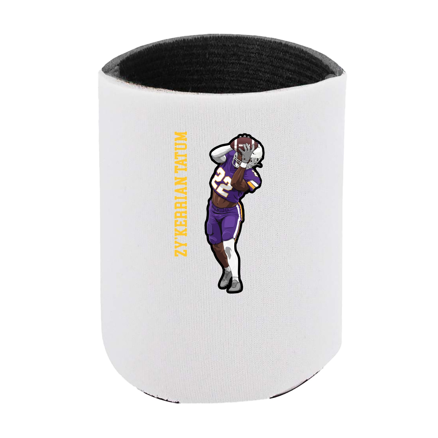 Can Holder — Name Vertical in White