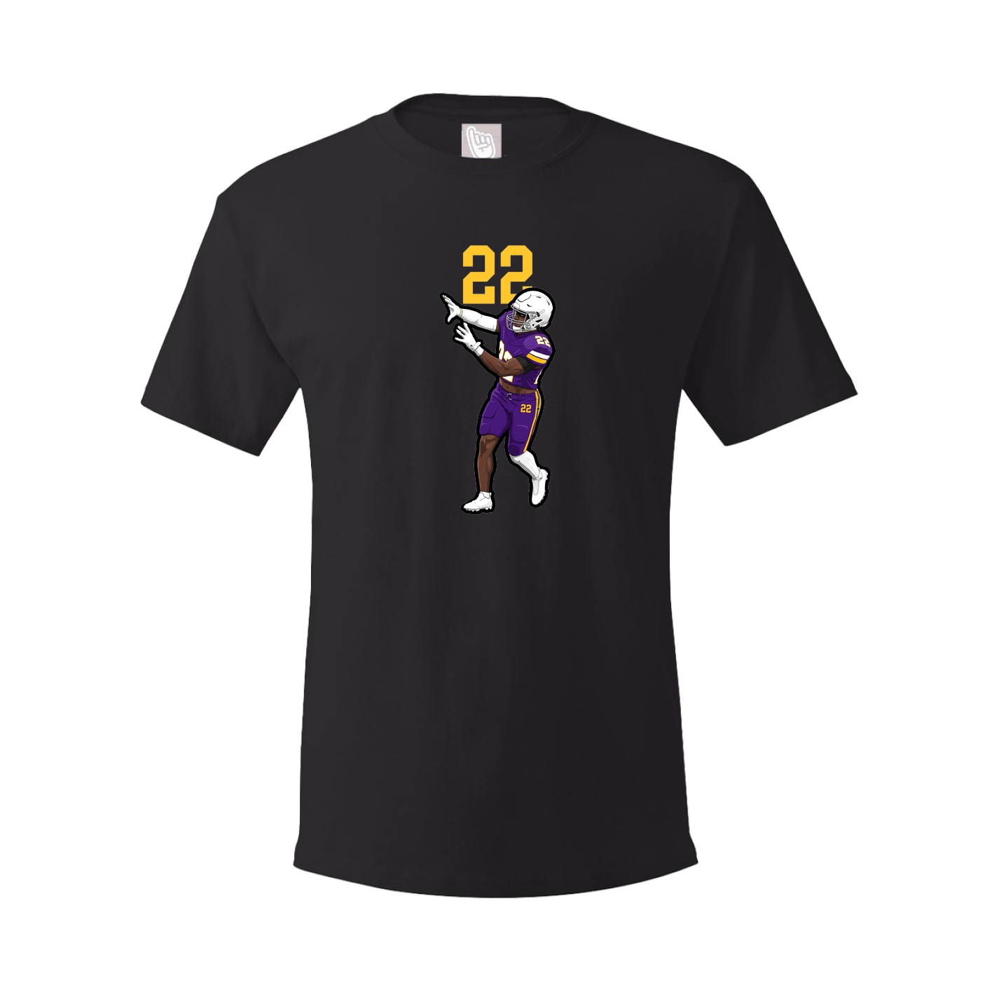 Youth Tee — Number Top in Black