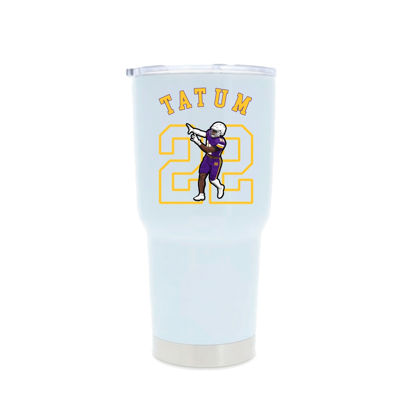 30oz Stainless Steel Tumbler — Shirsey Arch in White
