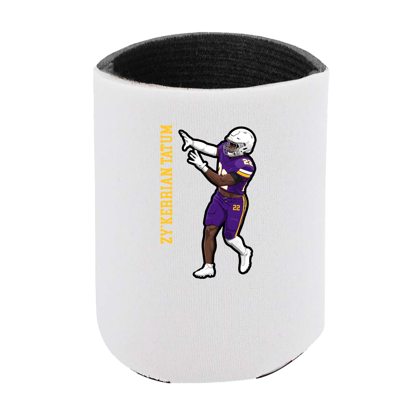 Can Holder — Name Vertical in White