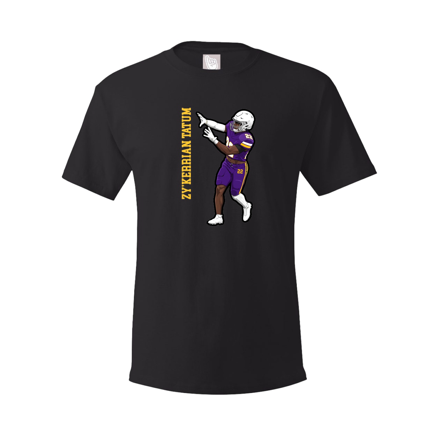 Tee — Name Vertical in Black