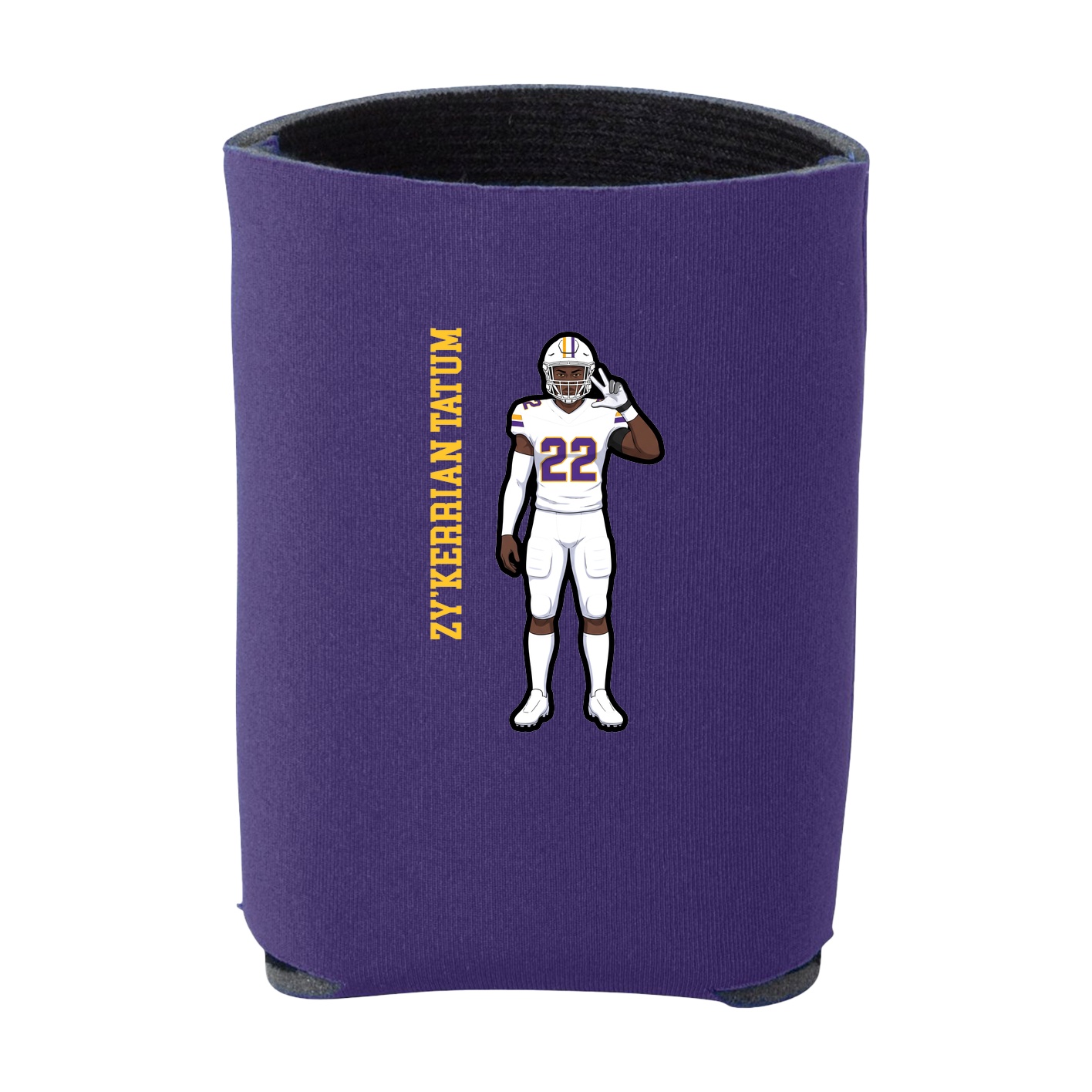 Can Holder — Name Vertical in Purple