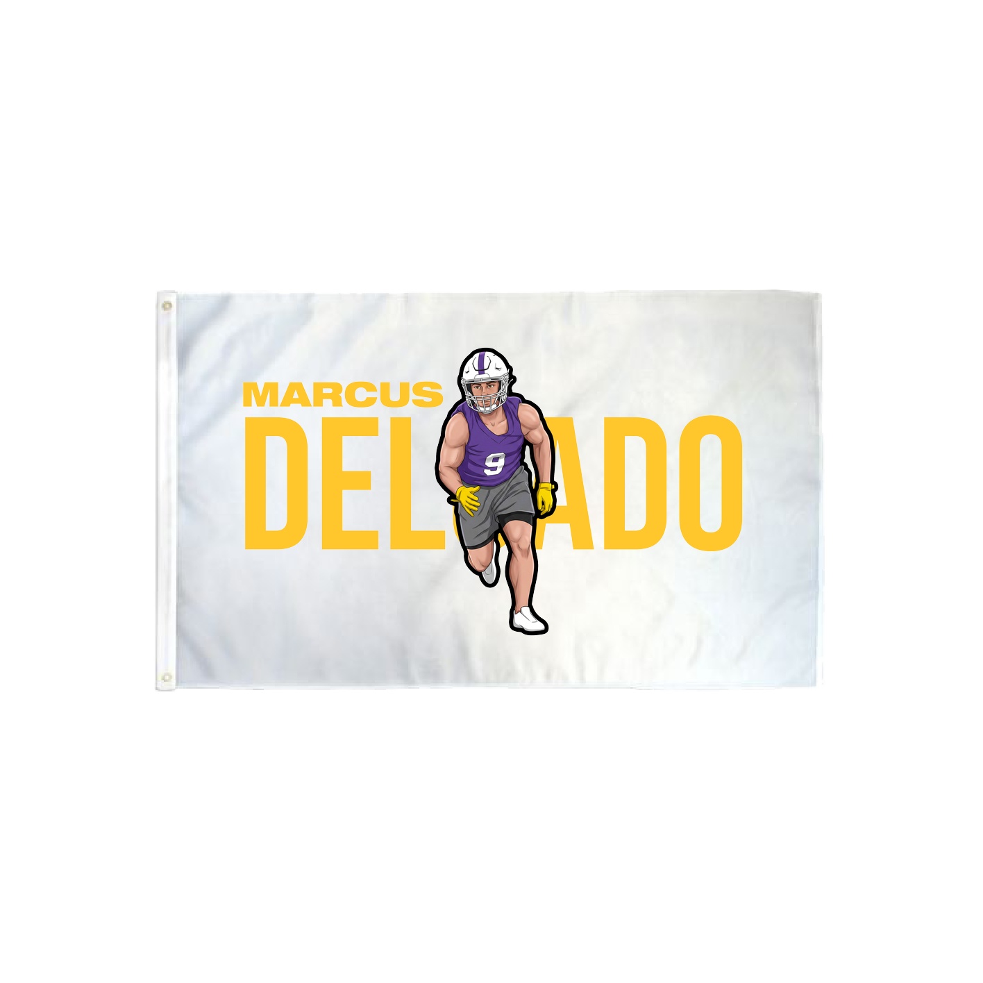 3x5 Flag — Player Name in Classic