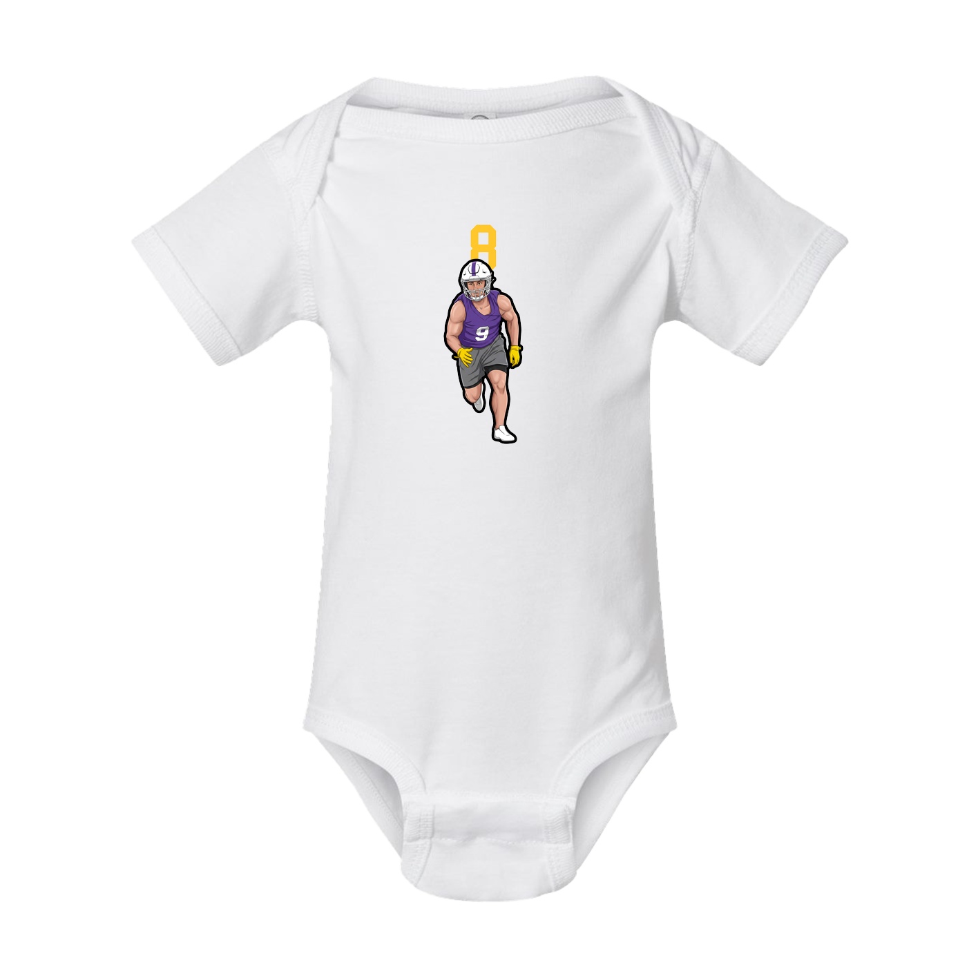Baby Onesie — Number Top in White