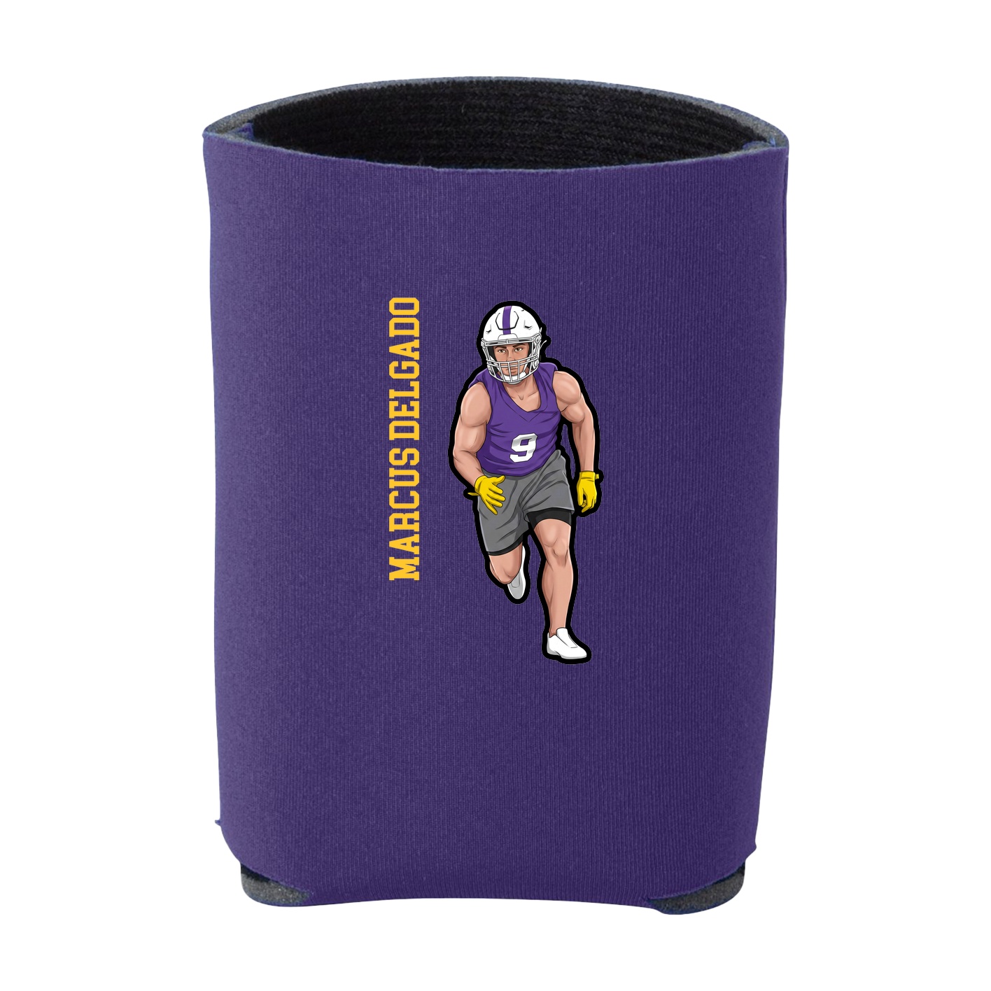 Can Holder — Name Vertical in Purple