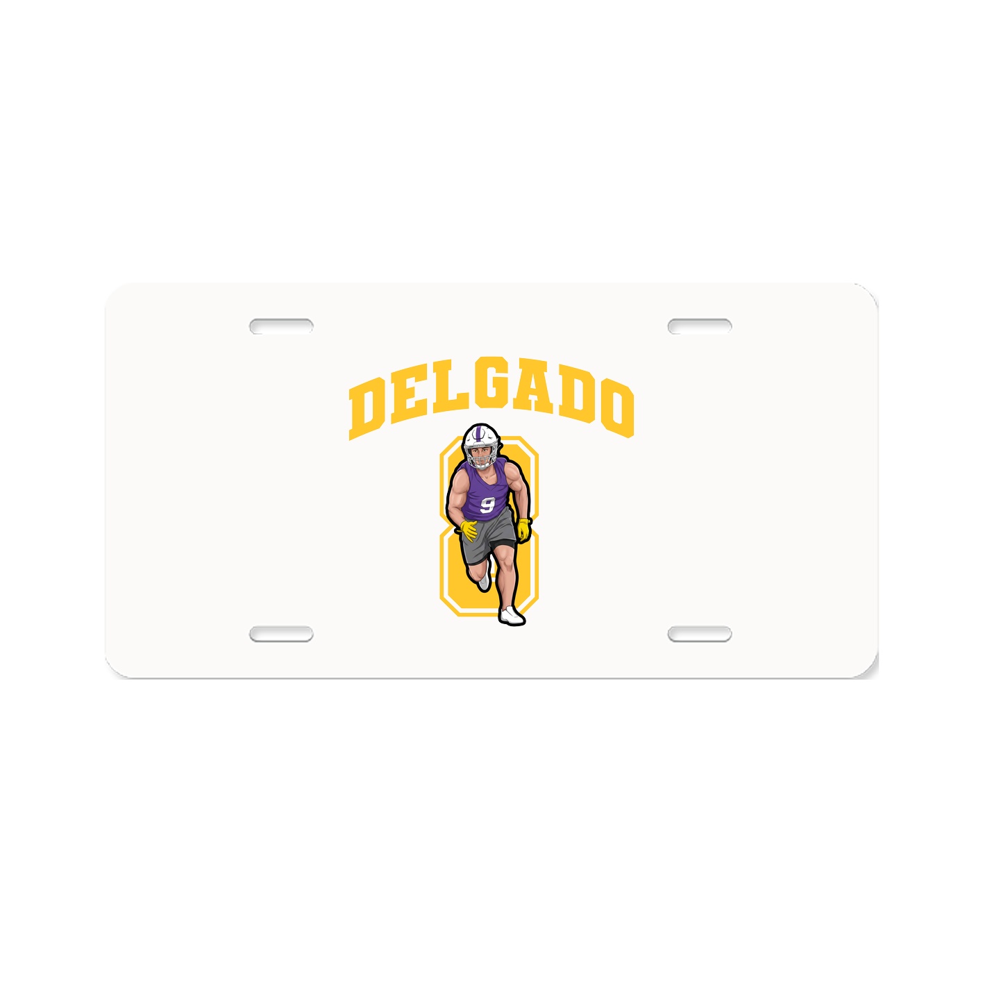 License Plate — Number in Classic