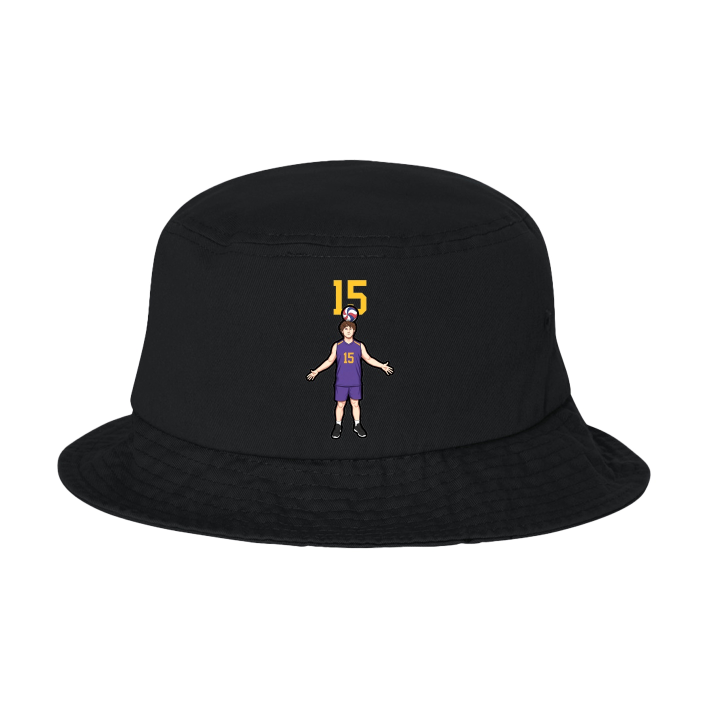 Bucket Cap — Number Top in Black