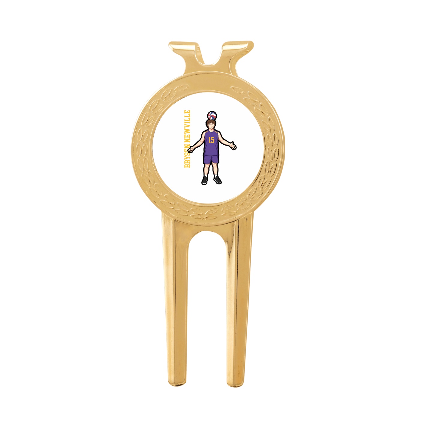 Divot Tool with Ball Marker — Name Vertical in Classic