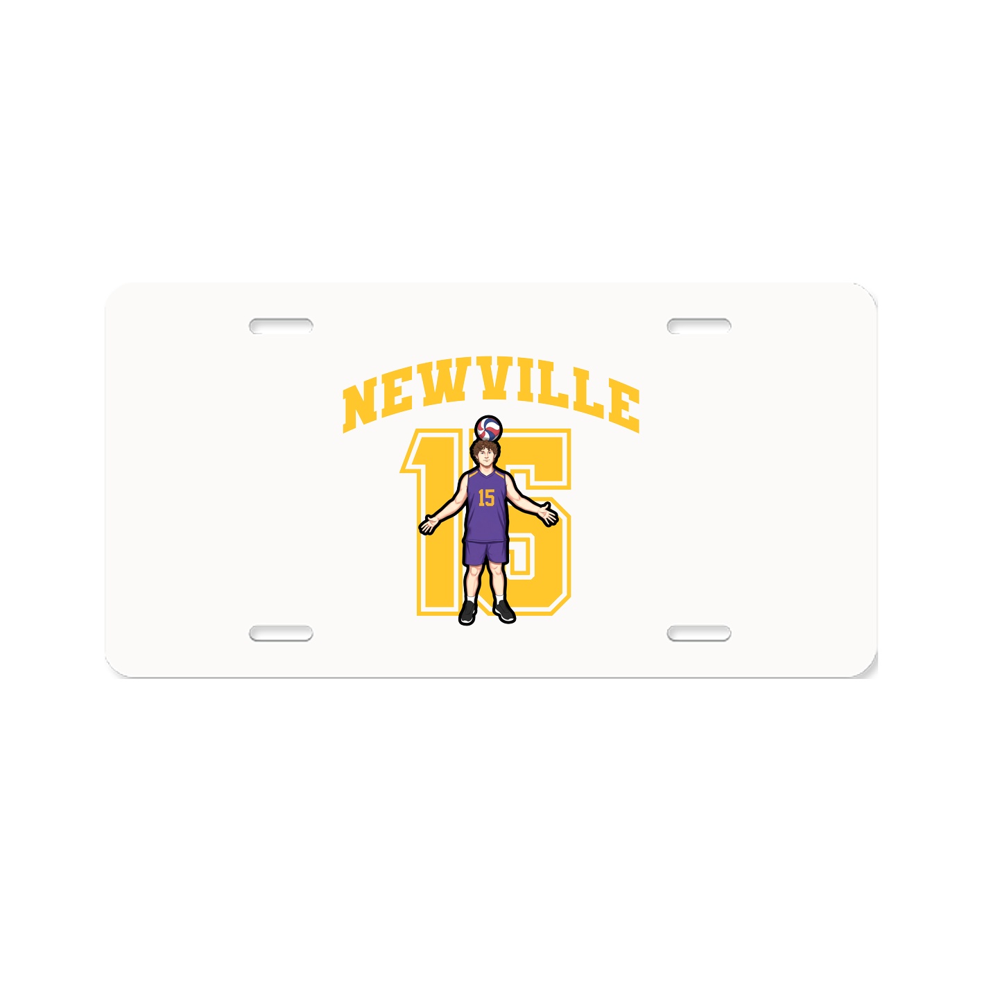 License Plate — Number in Classic