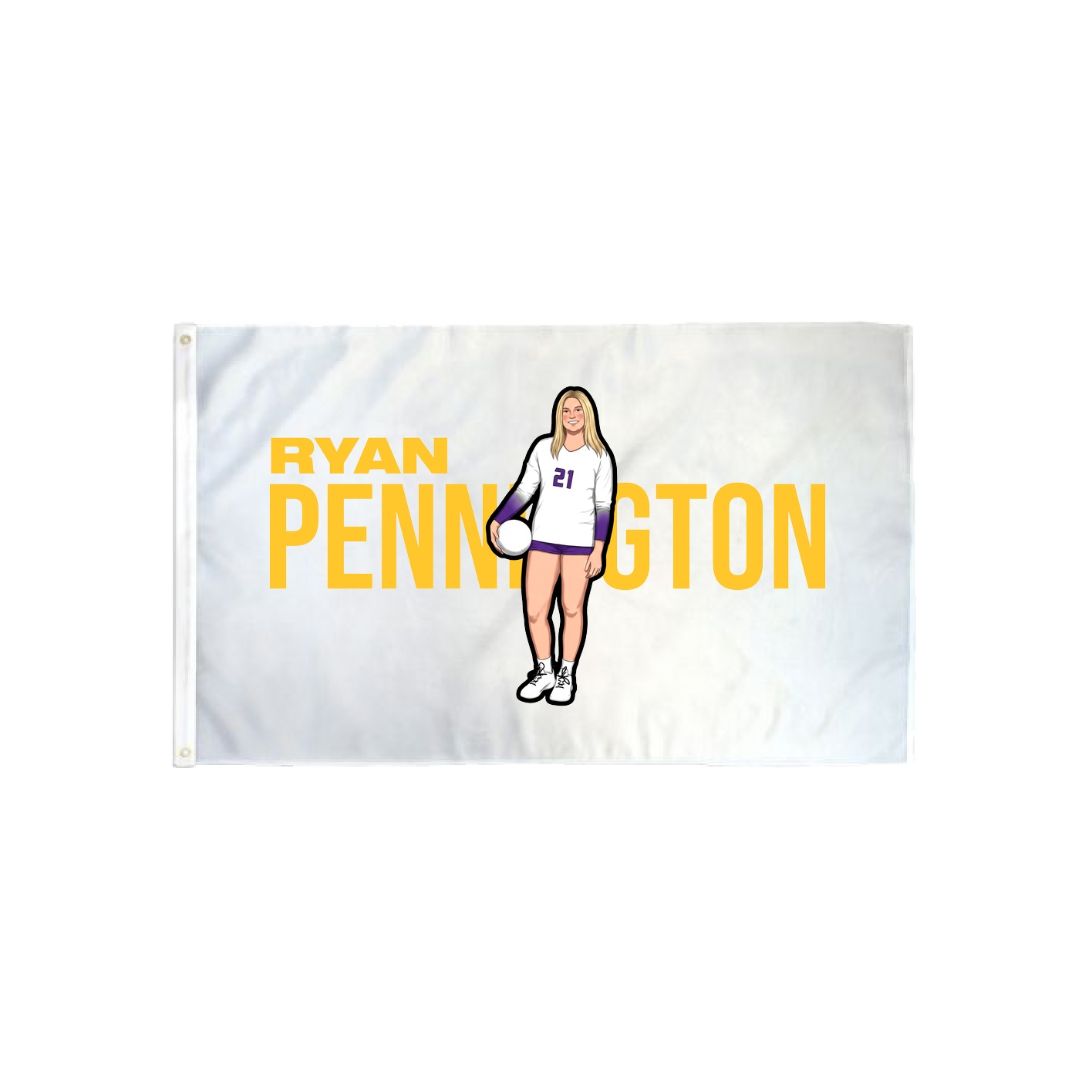 3x5 Flag — Player Name in Classic