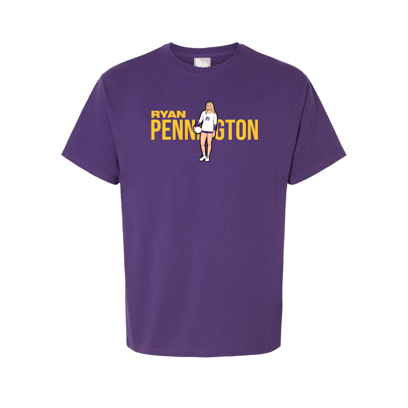 Youth Tee — Player Name in Purple
