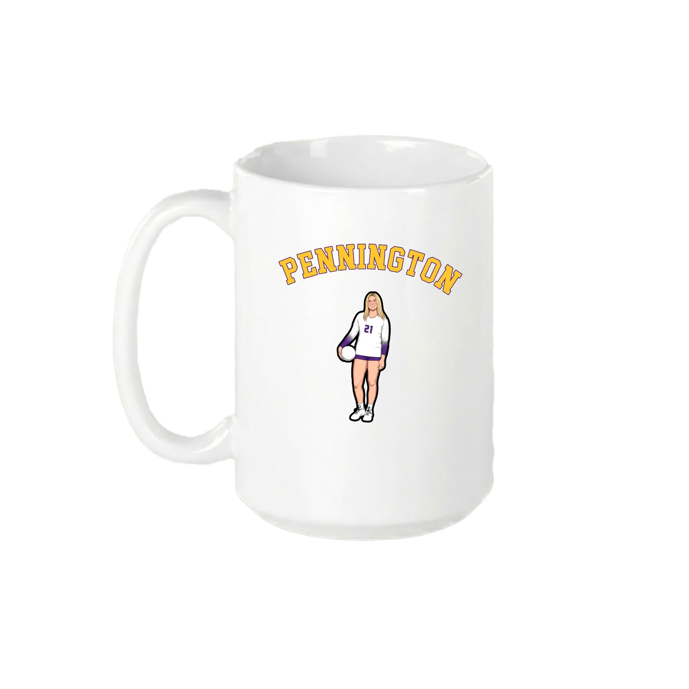 15oz Coffee Mug — Shirsey Arch in White