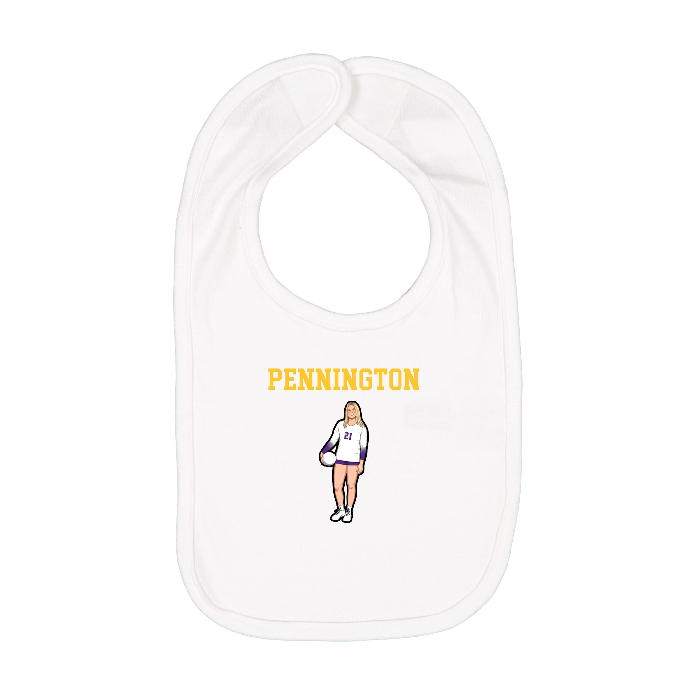 Infant Bib — Shirsey in White