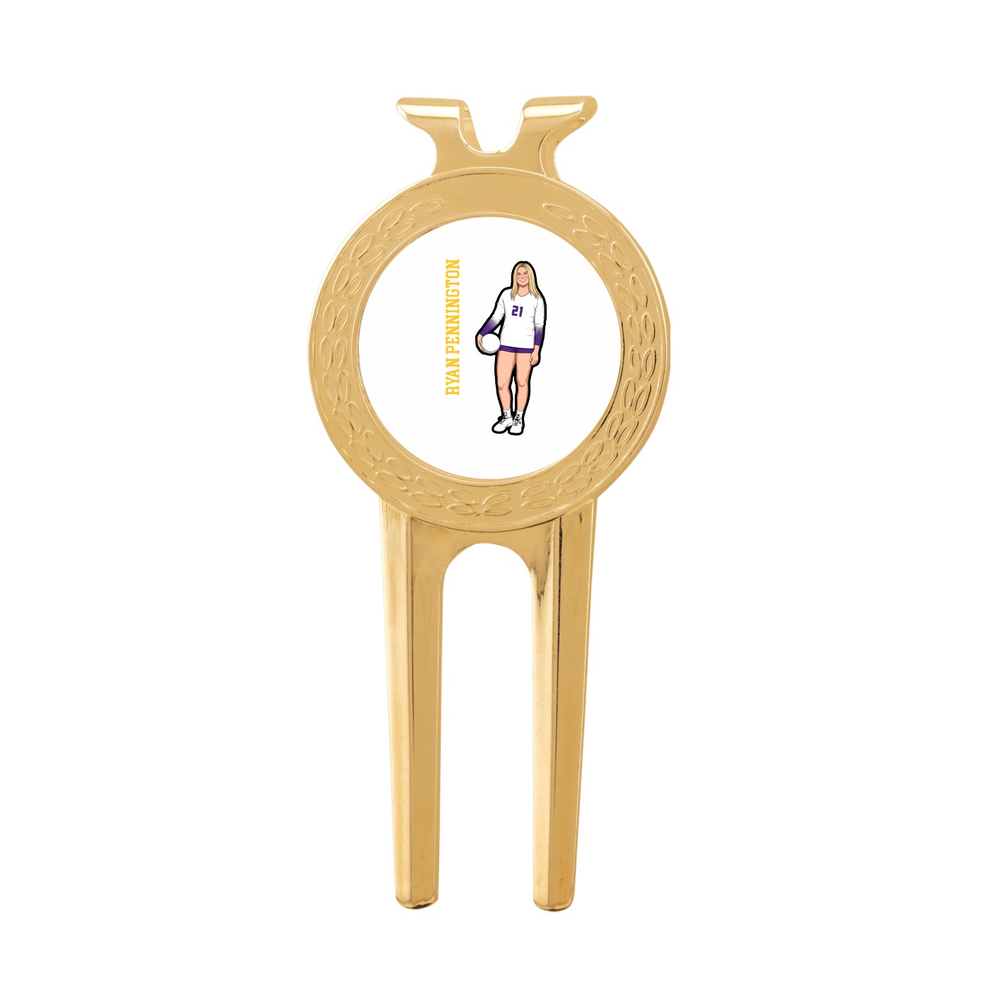 Divot Tool with Ball Marker — Name Vertical in Classic