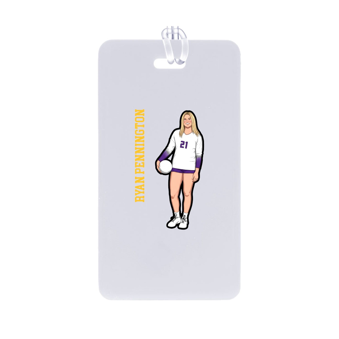 Bag Tag — Name Vertical in Classic
