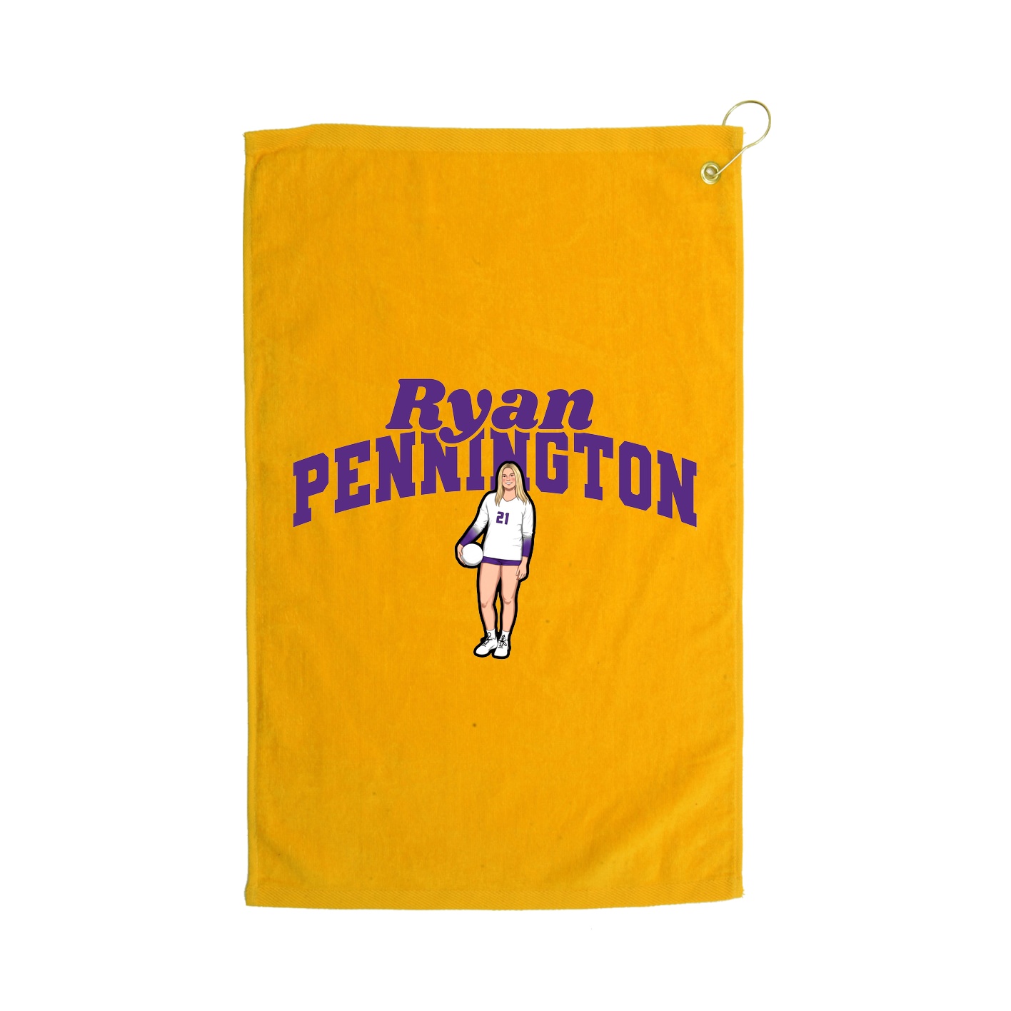 Golf Towel — Signature Arch in Gold