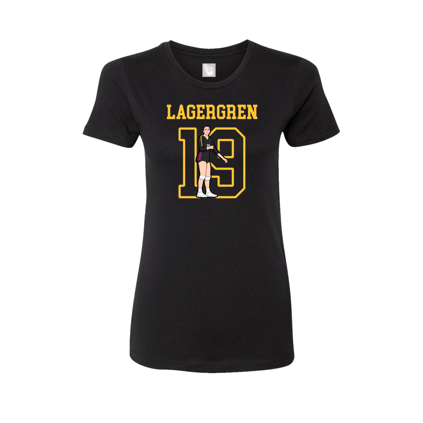 Fitted Women's Tee — Shirsey in Black