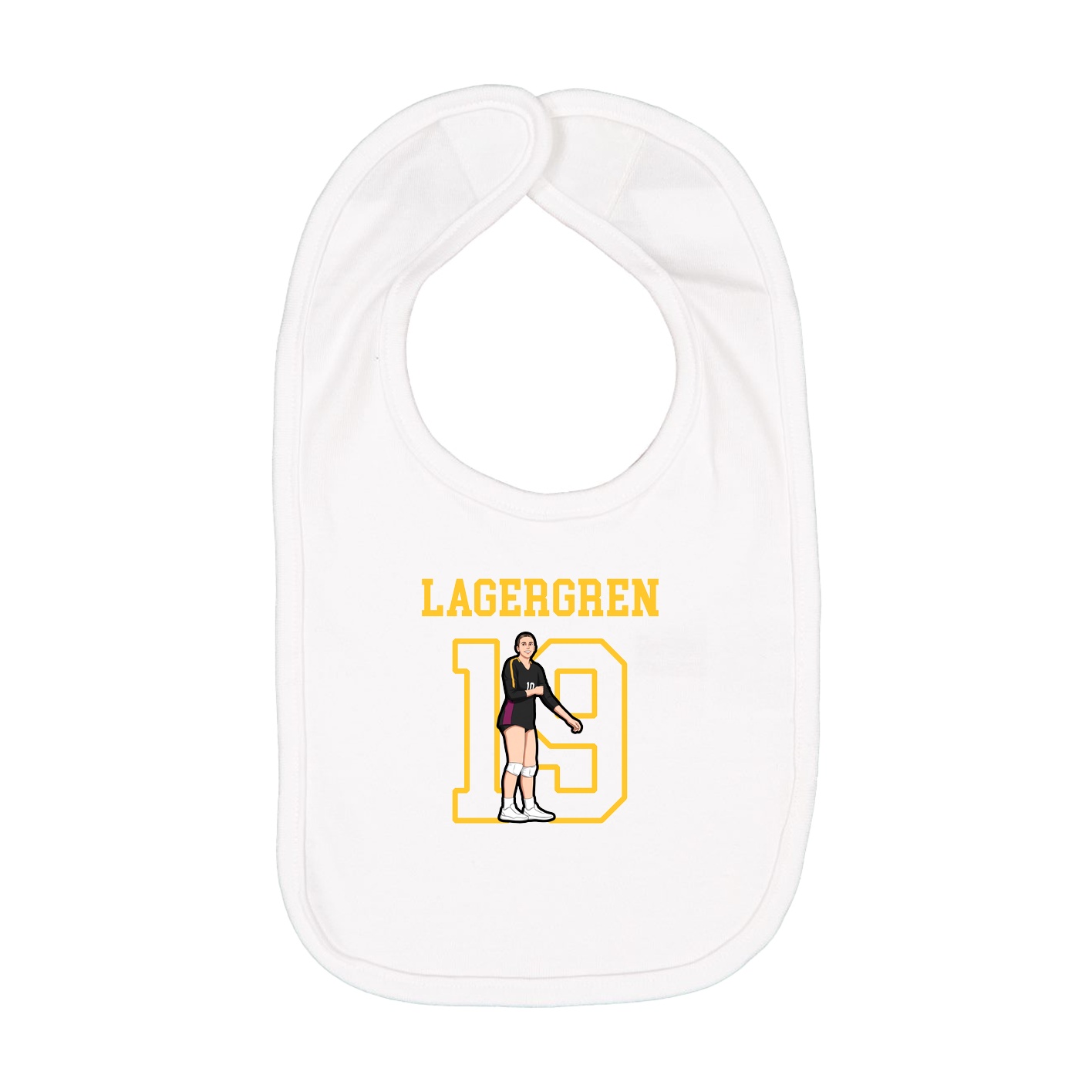 Infant Bib — Shirsey in White